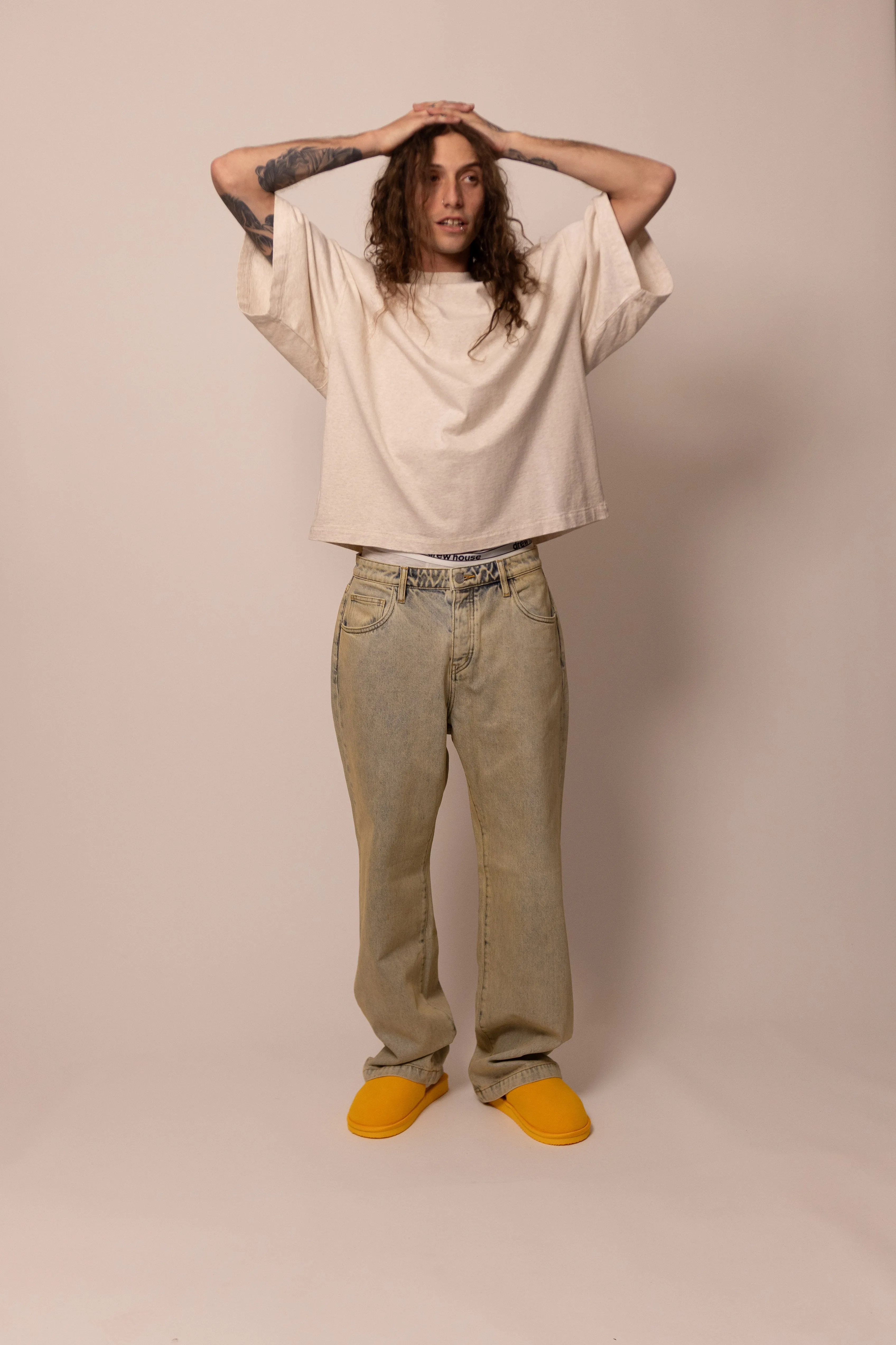 straight leg jean - dusk wash sold by DREW product image thumbnail 2
