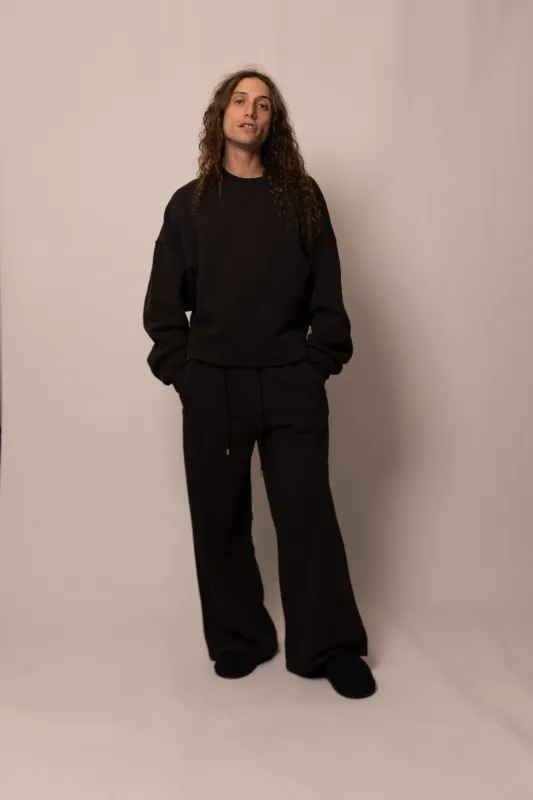 wide leg sweatpant - moonlight made by DREW