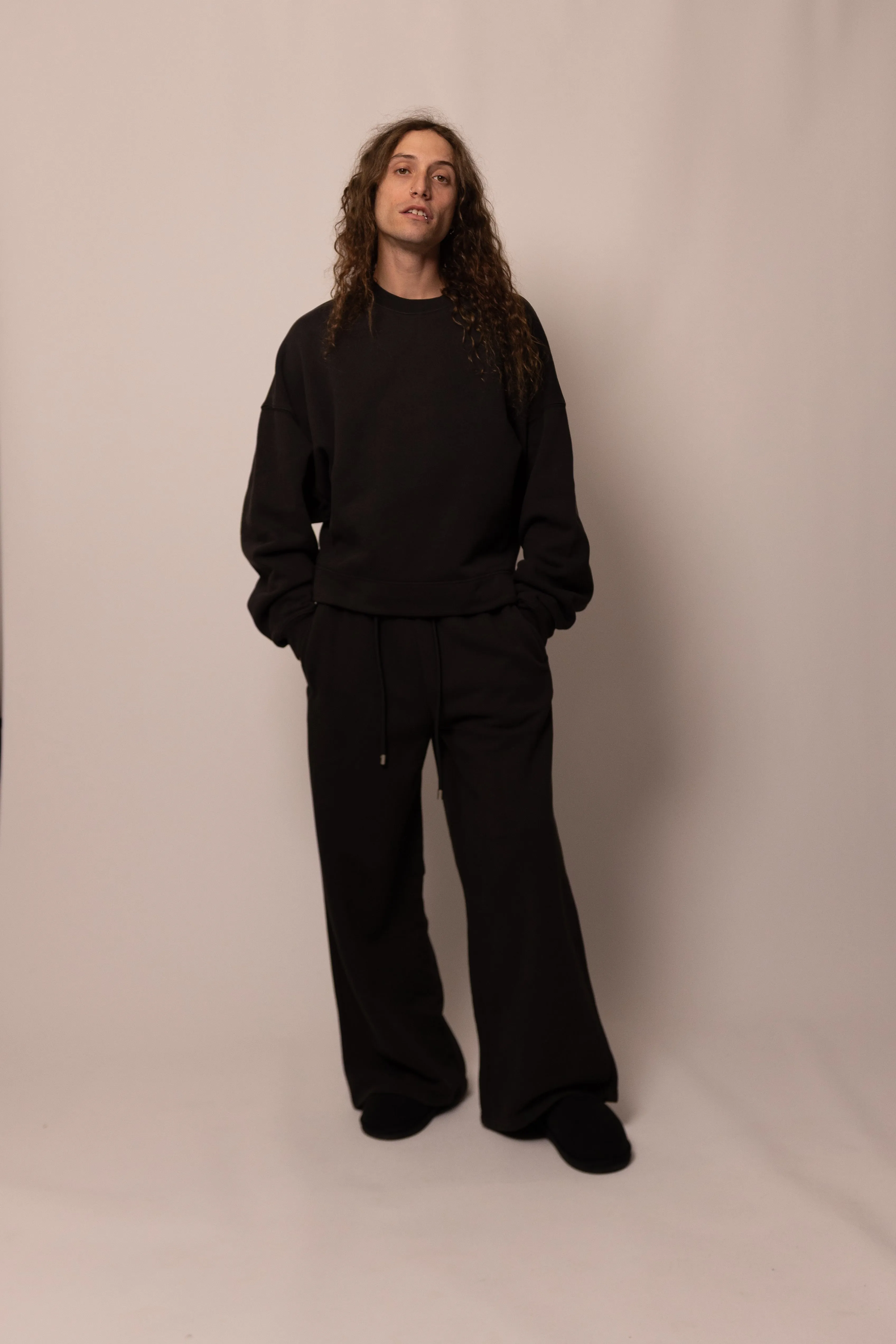 wide leg sweatpant - moonlight sold by DREW