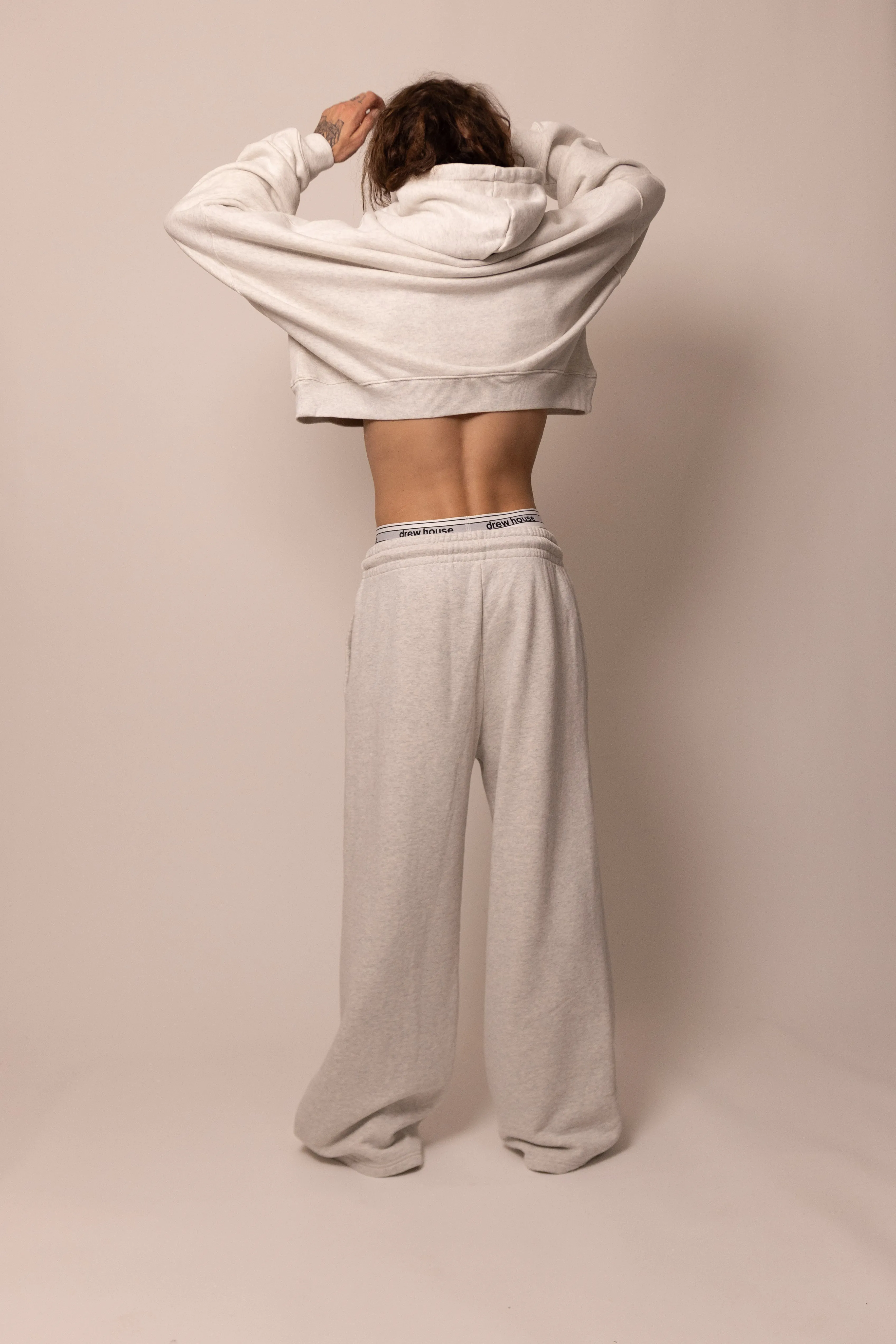 wide leg sweatpant - dove sold by DREW product image thumbnail 4