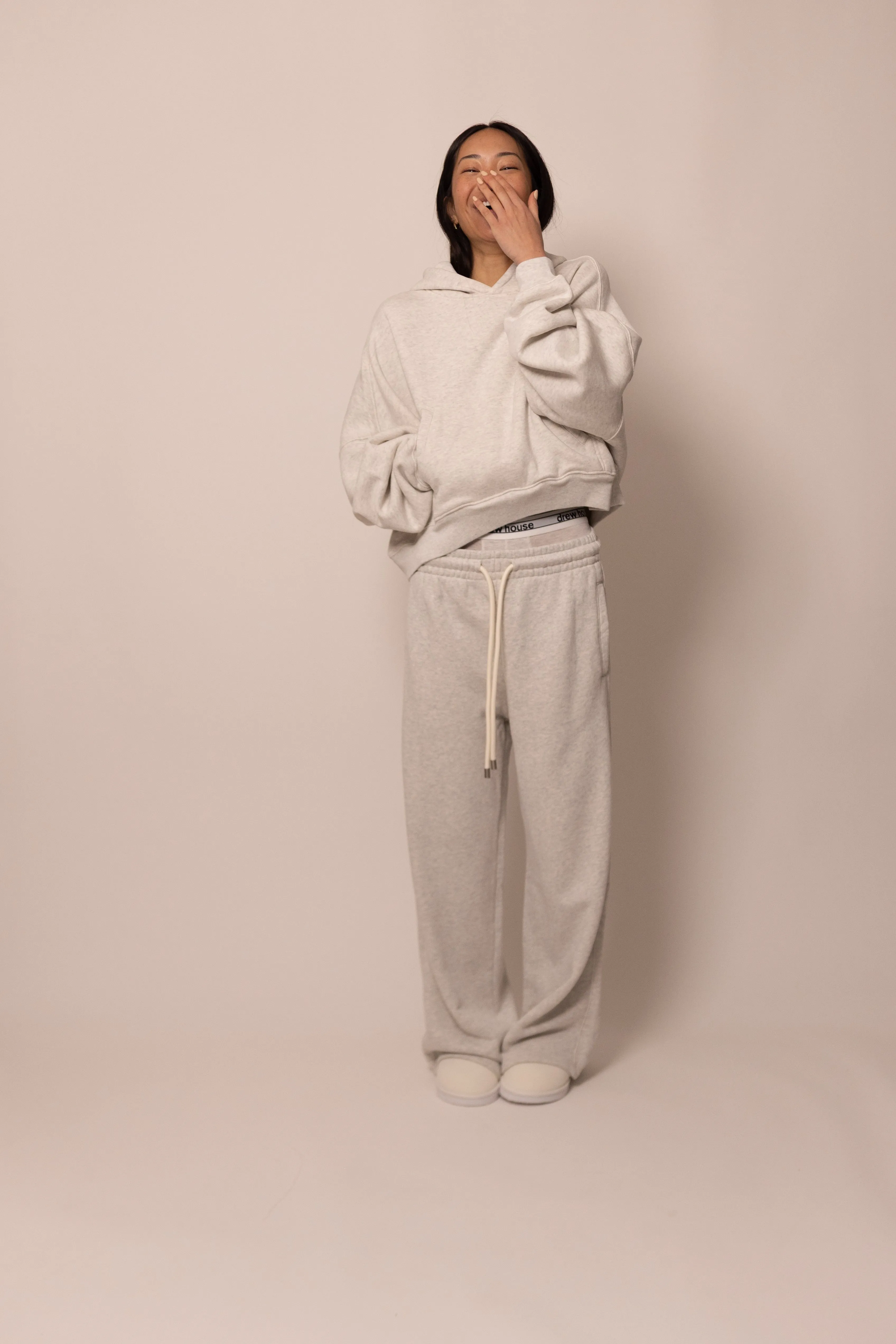 wide leg sweatpant - dove sold by DREW product image thumbnail 3