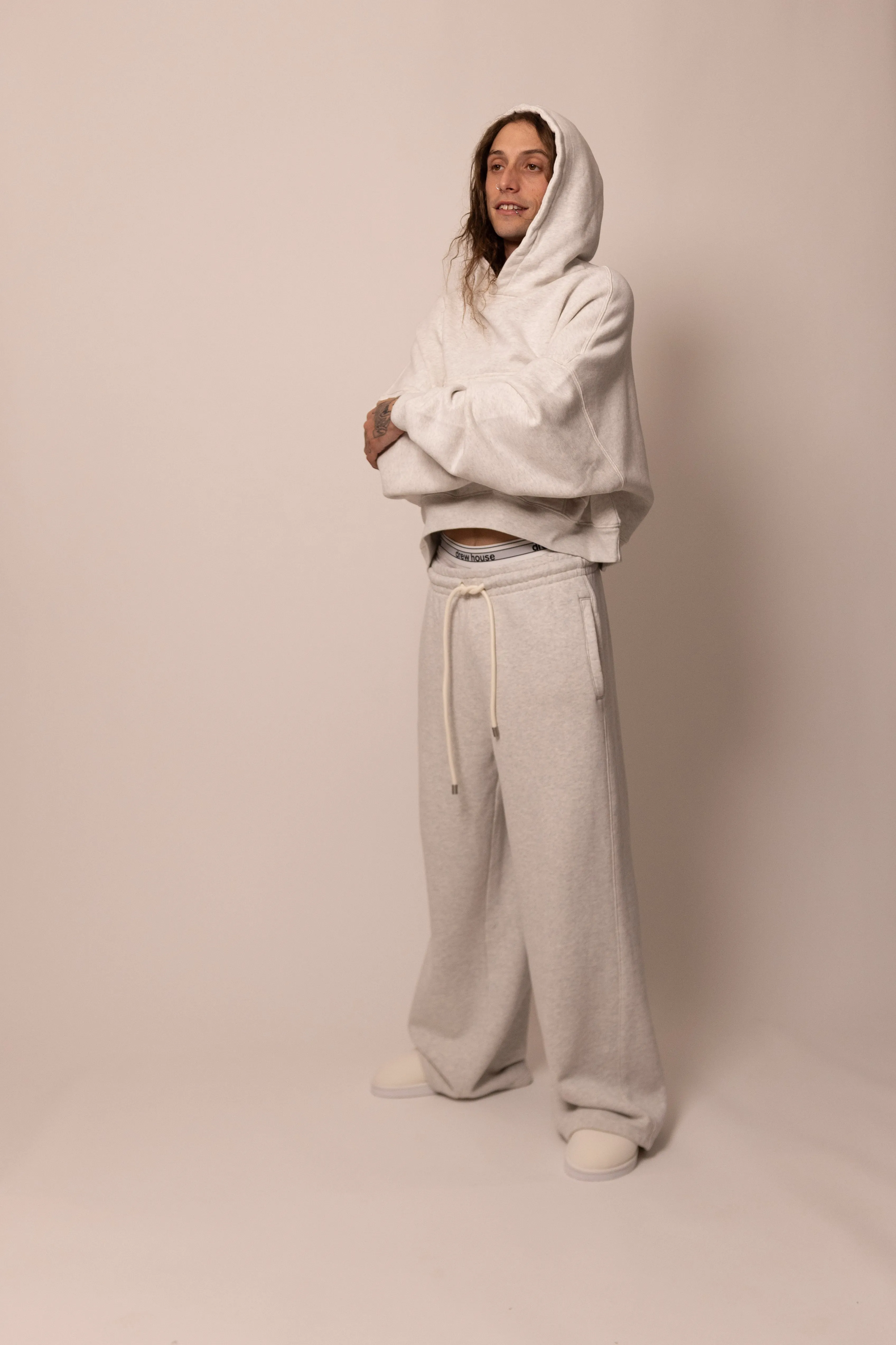 wide leg sweatpant - dove sold by DREW product image thumbnail 2