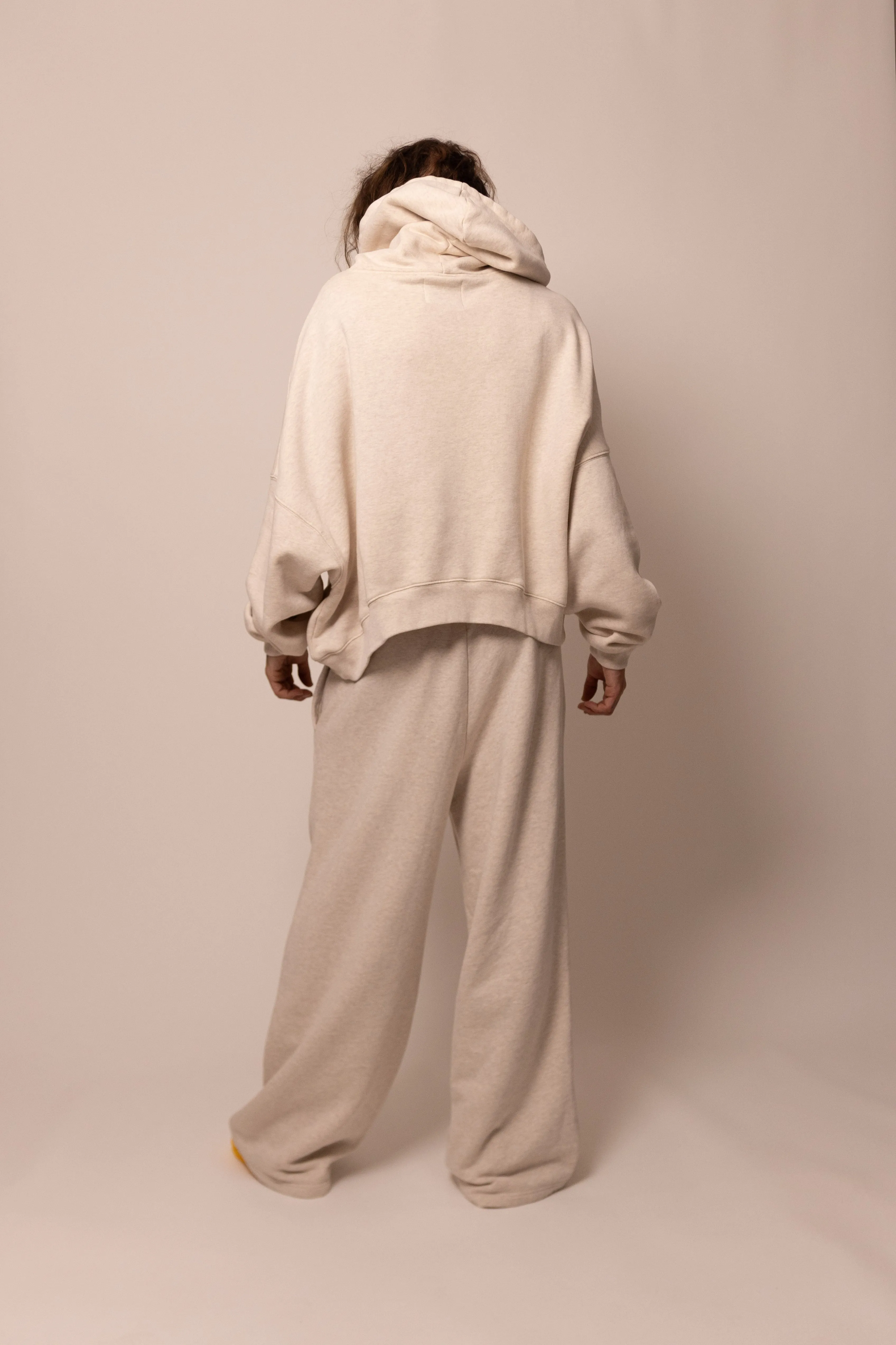 wide leg sweatpant - sandstone sold by DREW product image thumbnail 3
