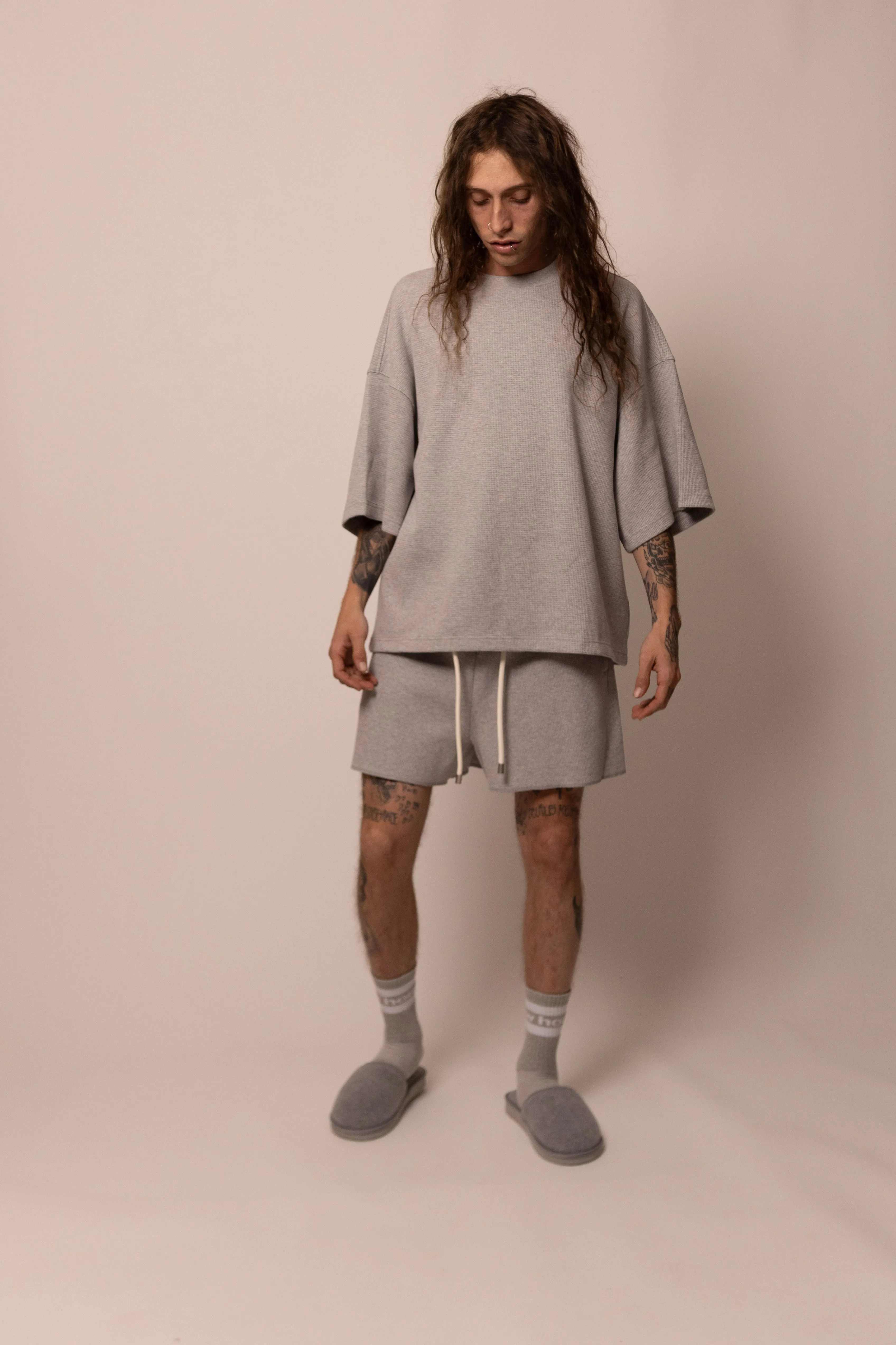 waffle tee - heather grey sold by DREW product image thumbnail 3