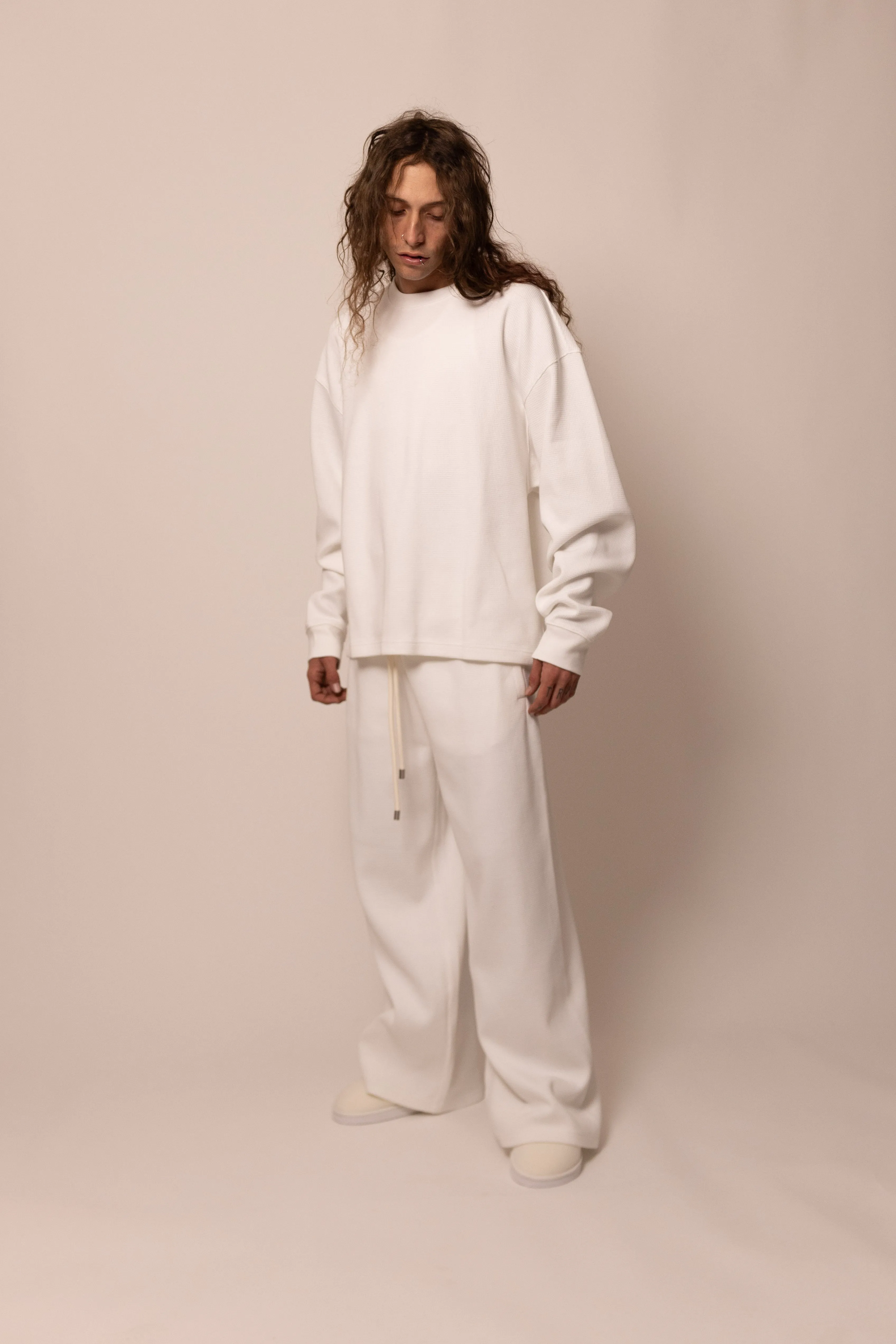 waffle long sleeve - pure sold by DREW product image thumbnail 3