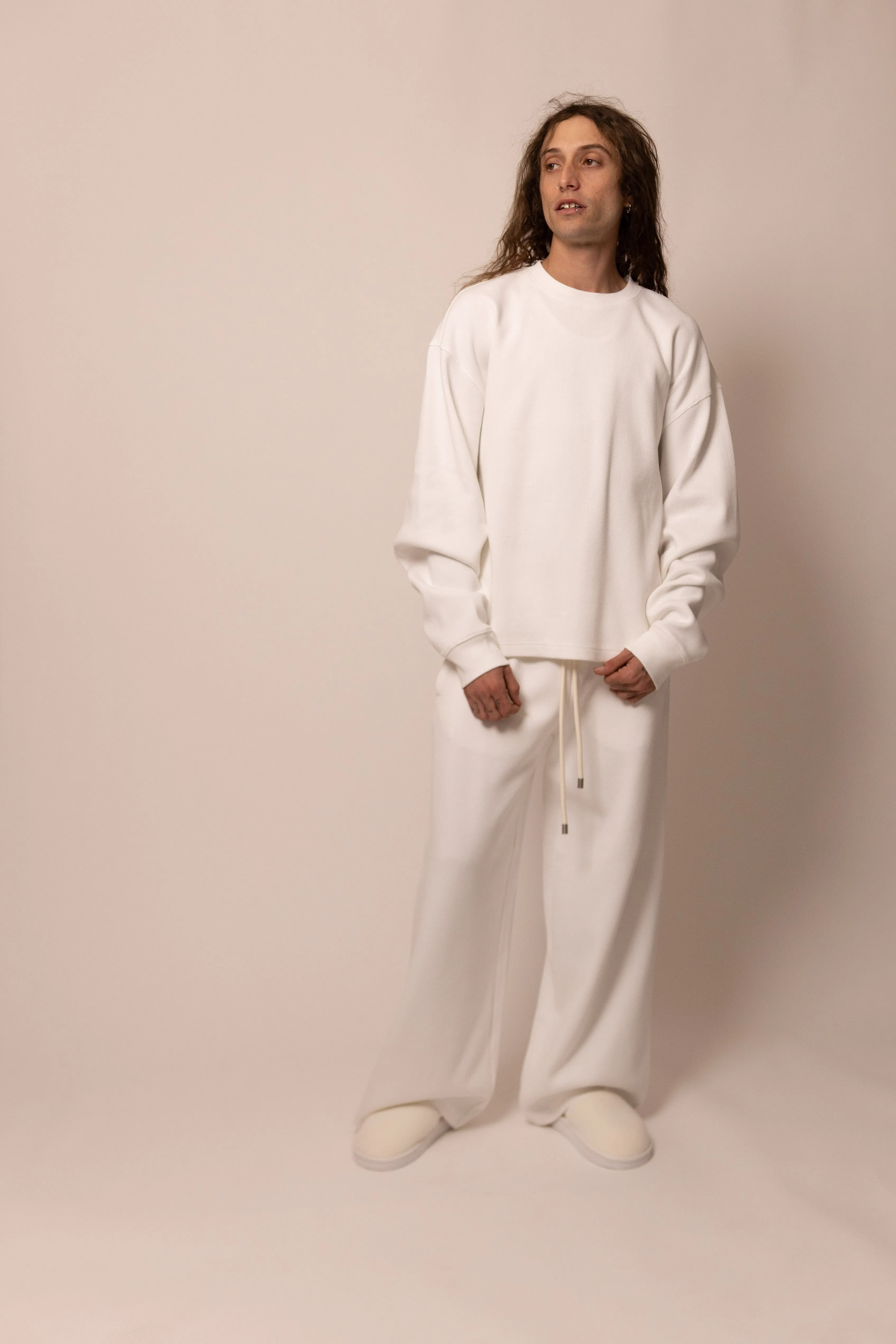 waffle long sleeve - pure sold by DREW