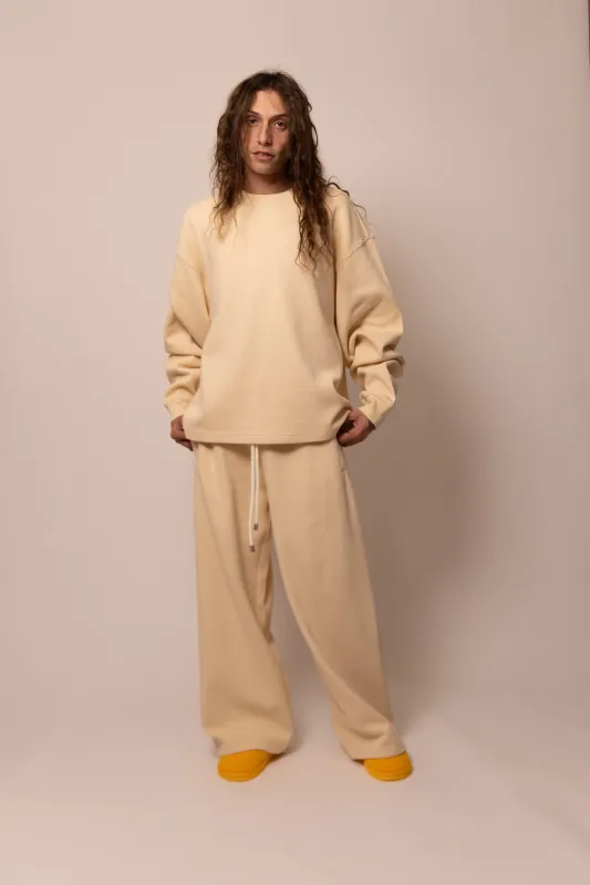 waffle long sleeve - natural sold by DREW