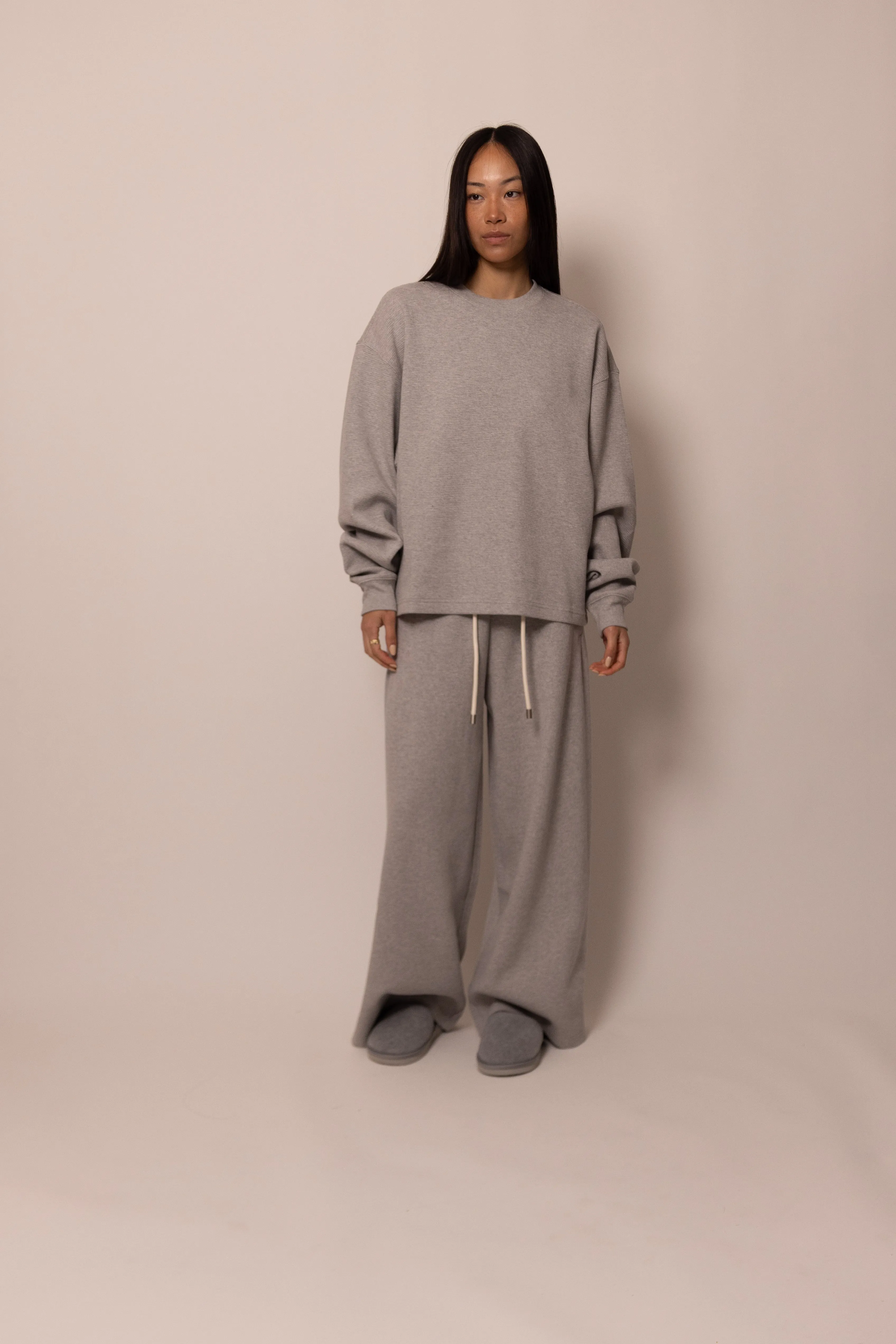 waffle pant - heather grey sold by DREW product image thumbnail 2