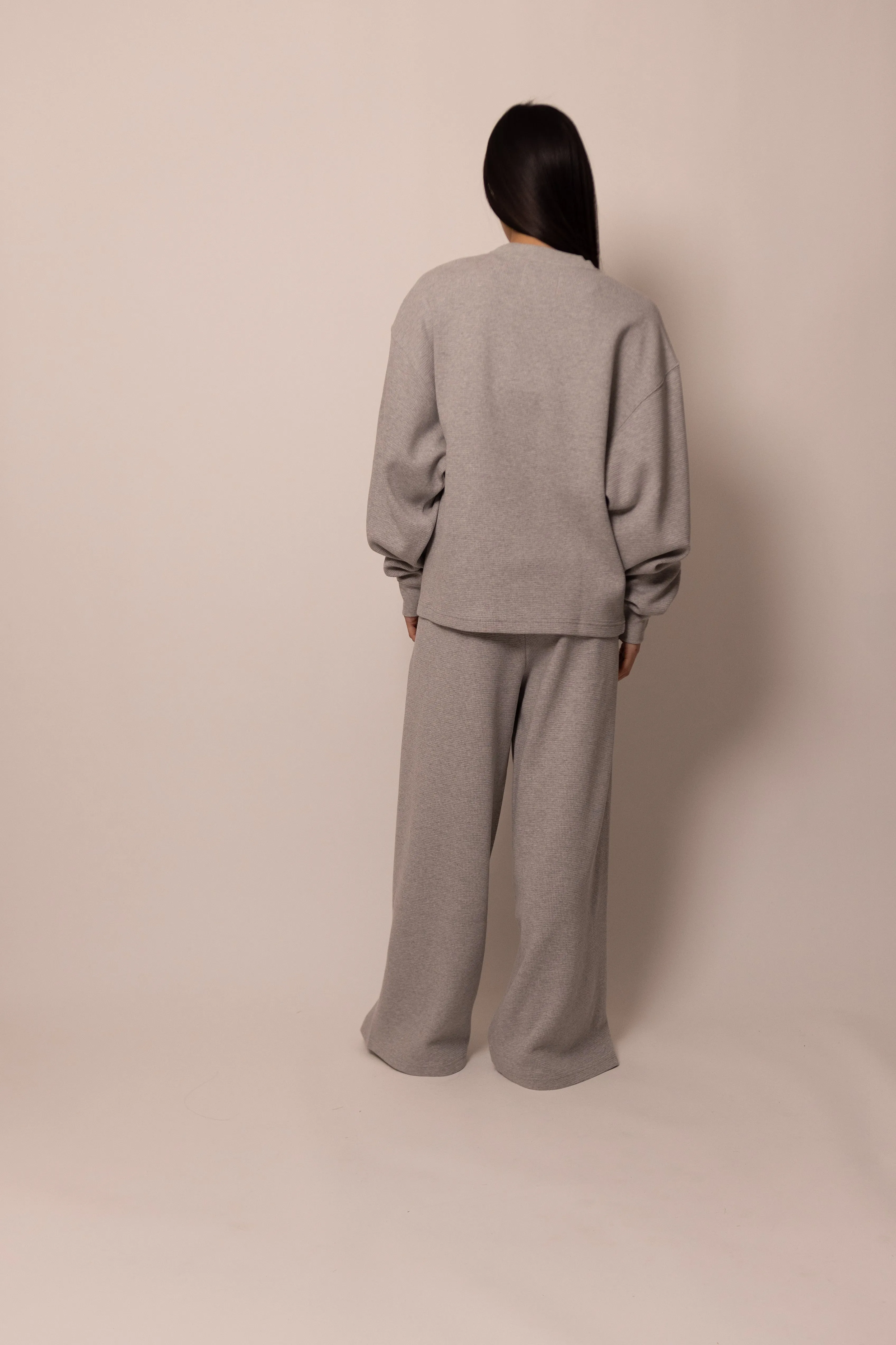 waffle pant - heather grey sold by DREW product image thumbnail 4
