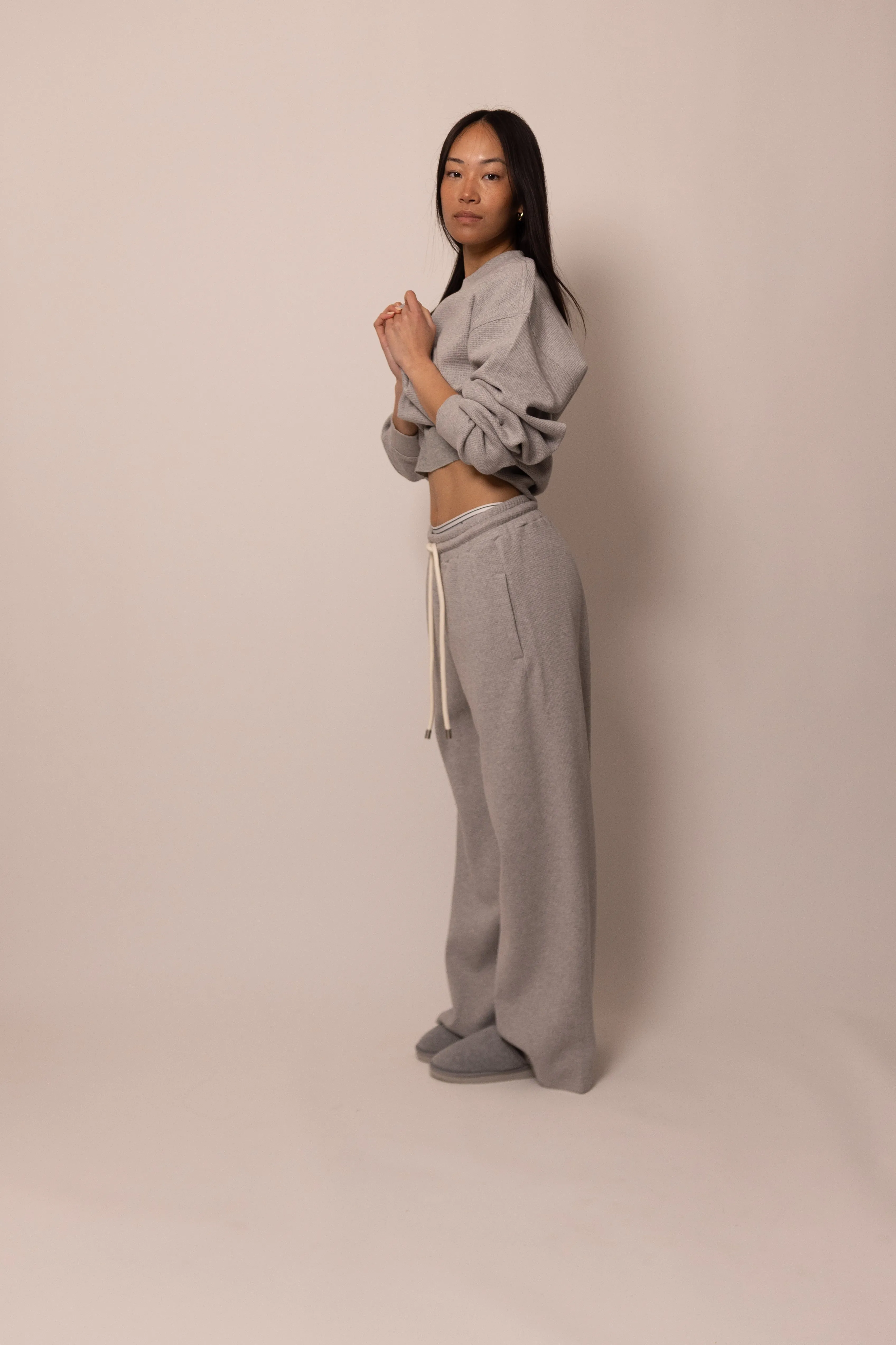 waffle pant - heather grey sold by DREW product image thumbnail 5