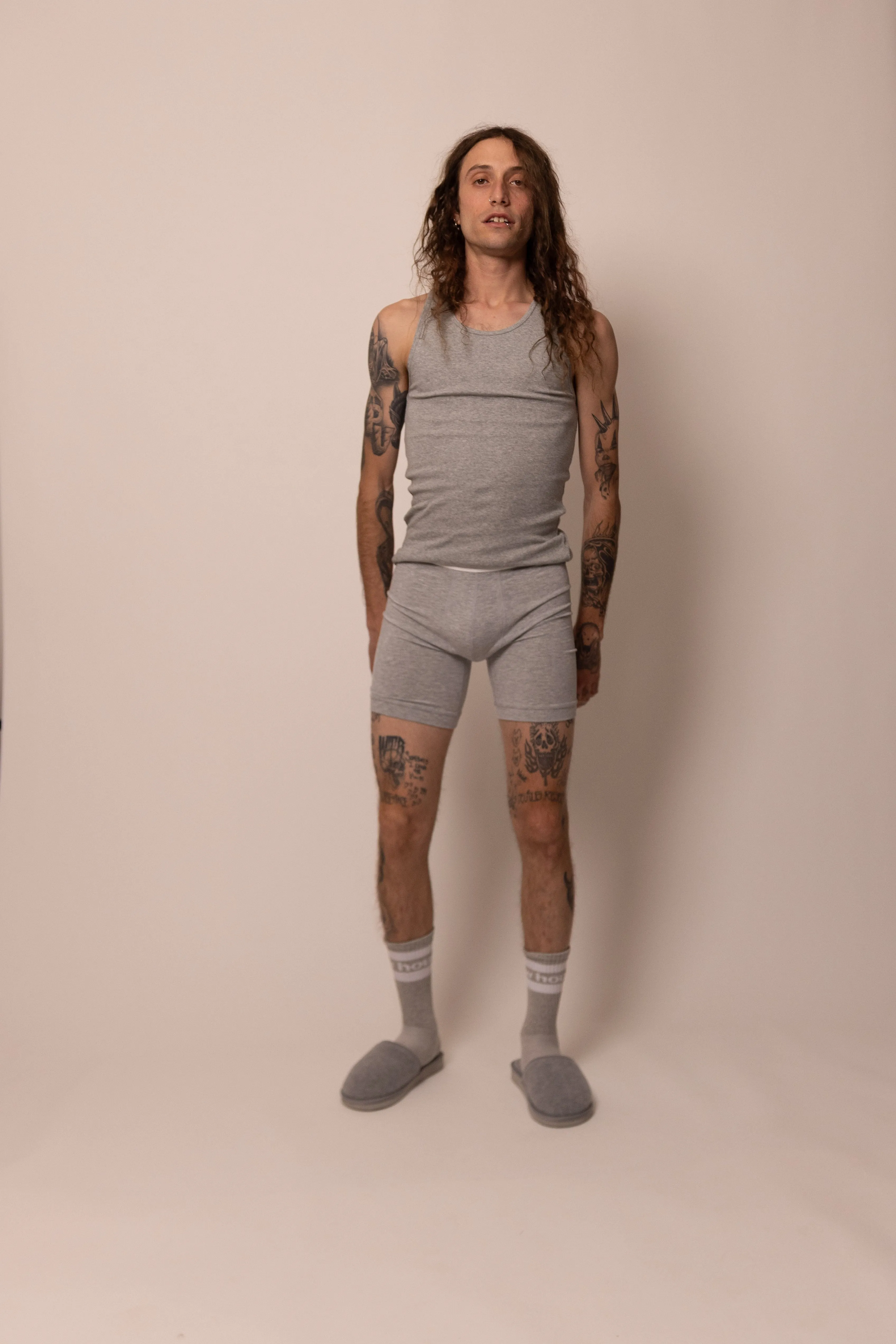 boxer brief long - heather grey sold by DREW product image thumbnail 2