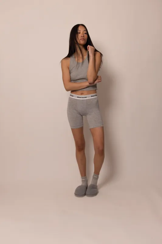 boxer brief long - heather grey sold by DREW