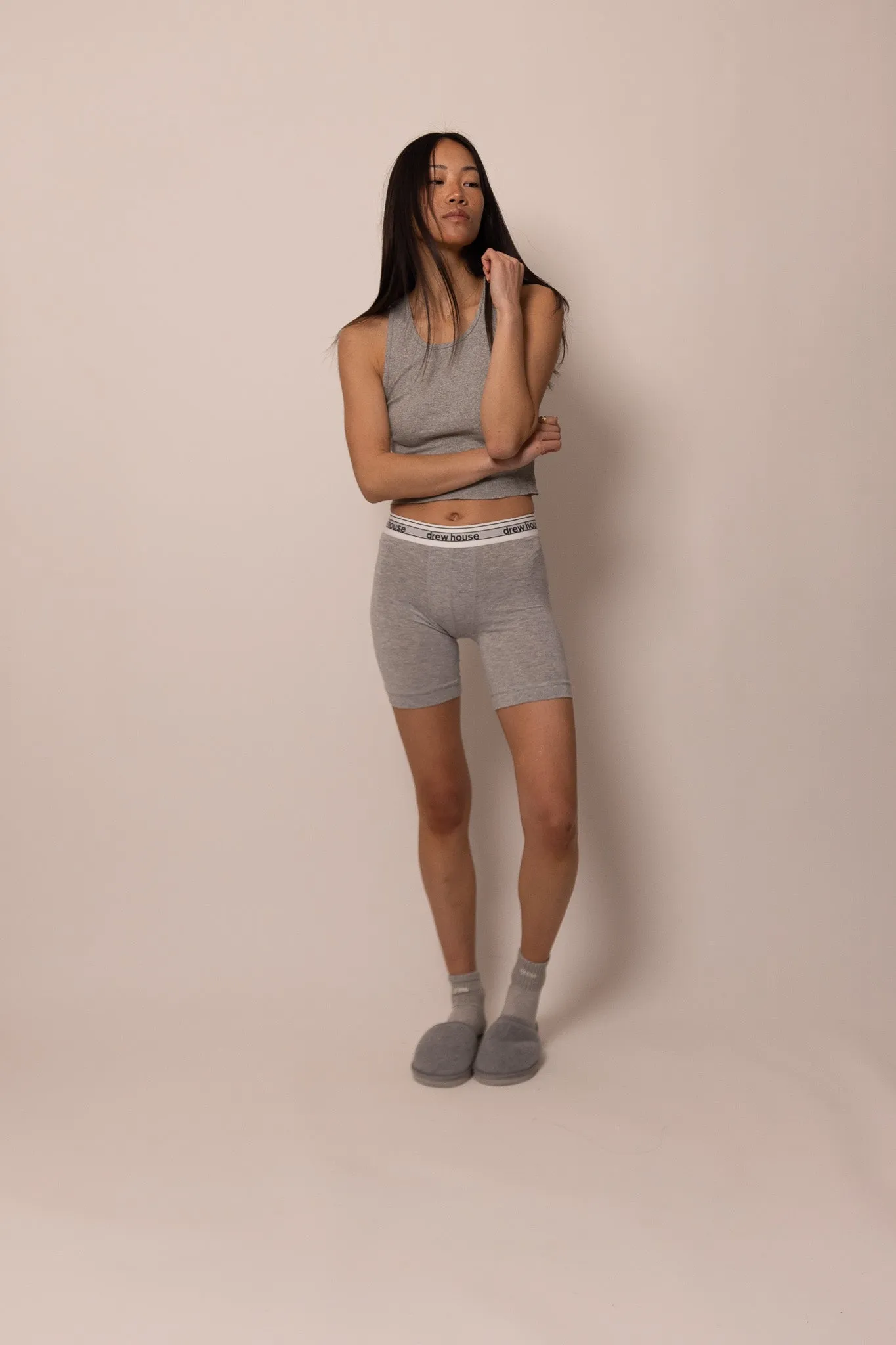 boxer brief long - heather grey sold by DREW