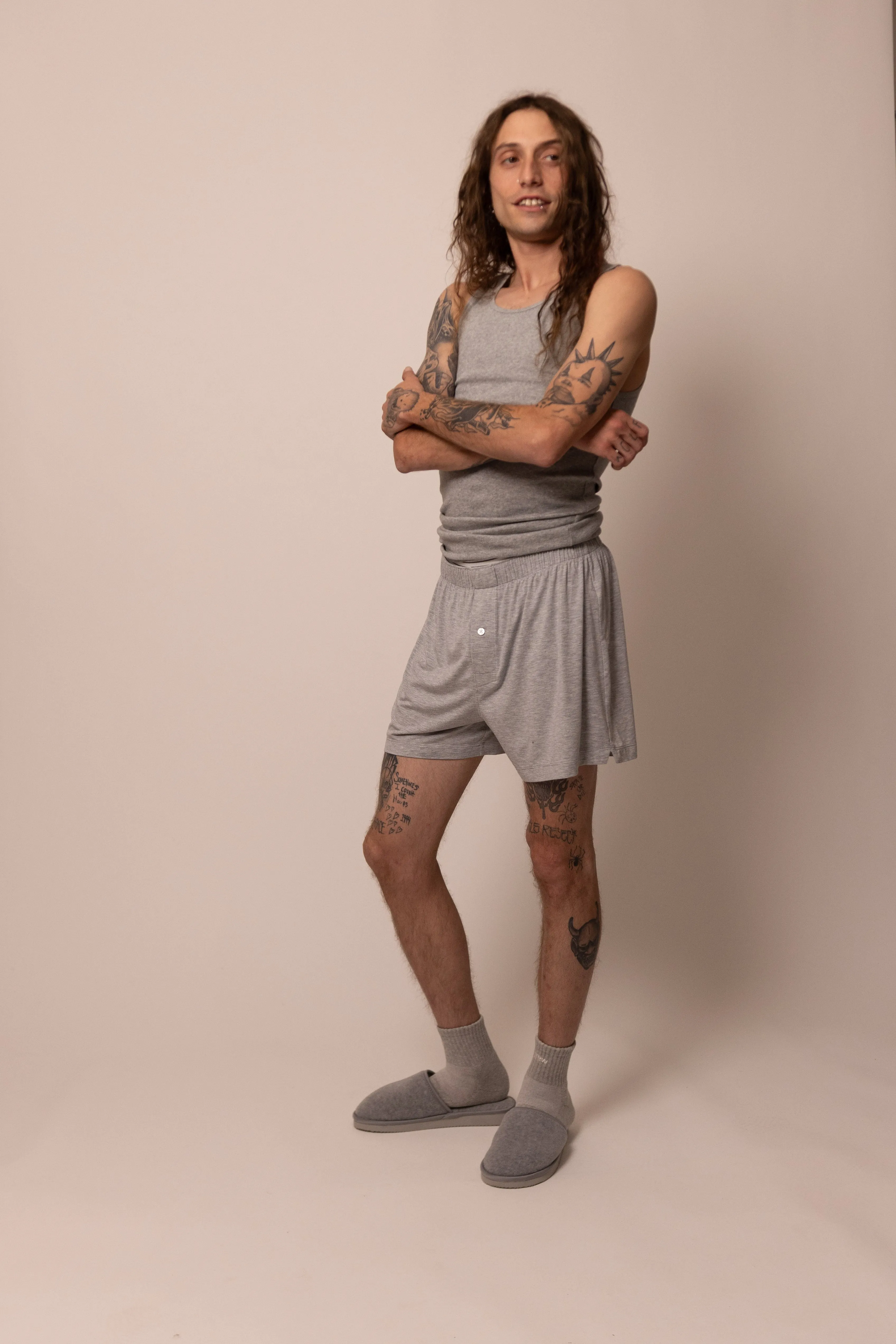 boxer - heather grey sold by DREW product image thumbnail 2