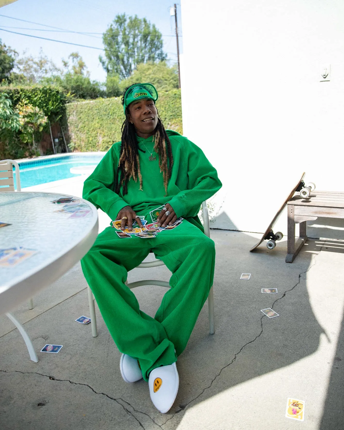 corduroy carpenter pant - green sold by DREW product image thumbnail 5