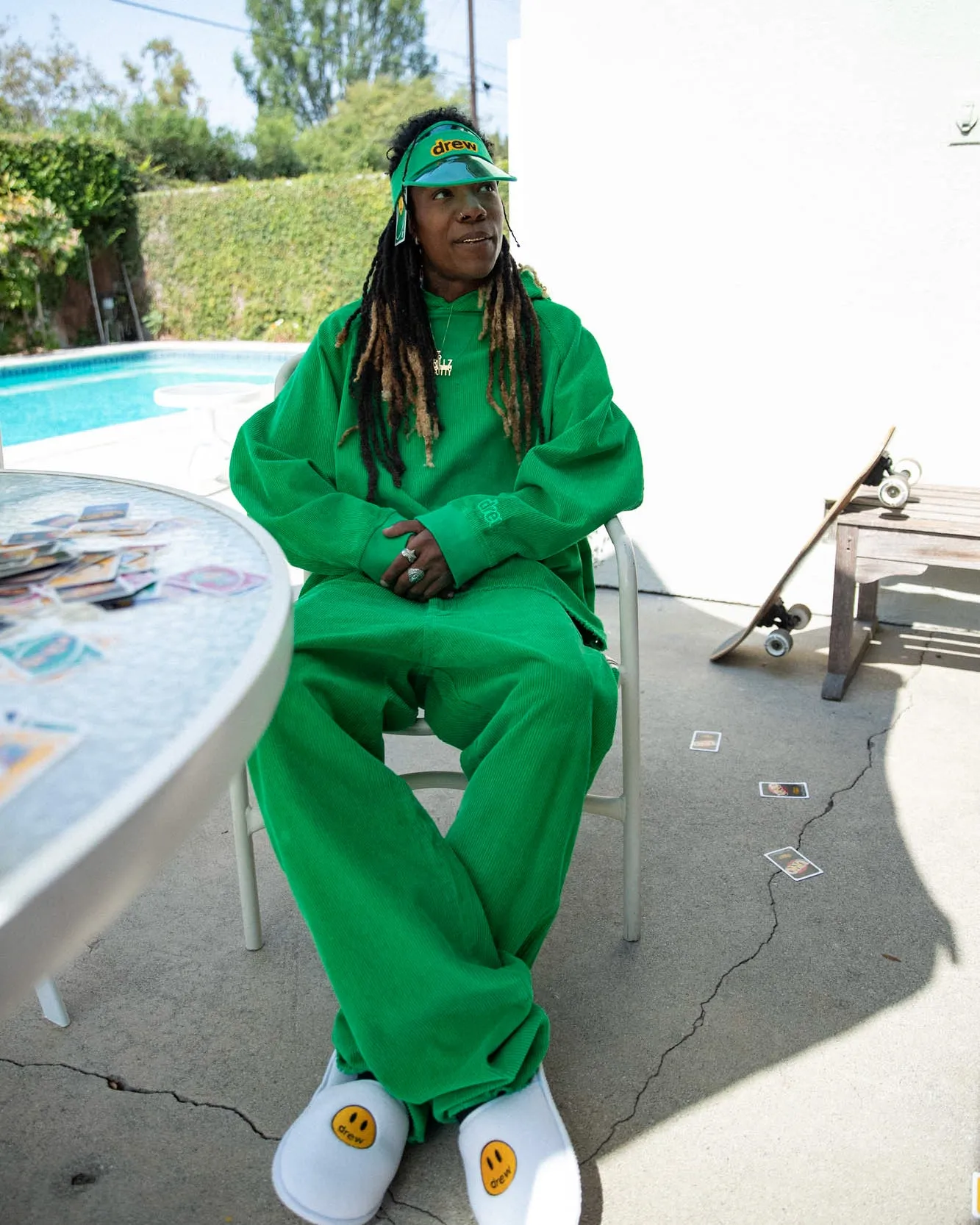 corduroy carpenter pant - green sold by DREW product image thumbnail 3