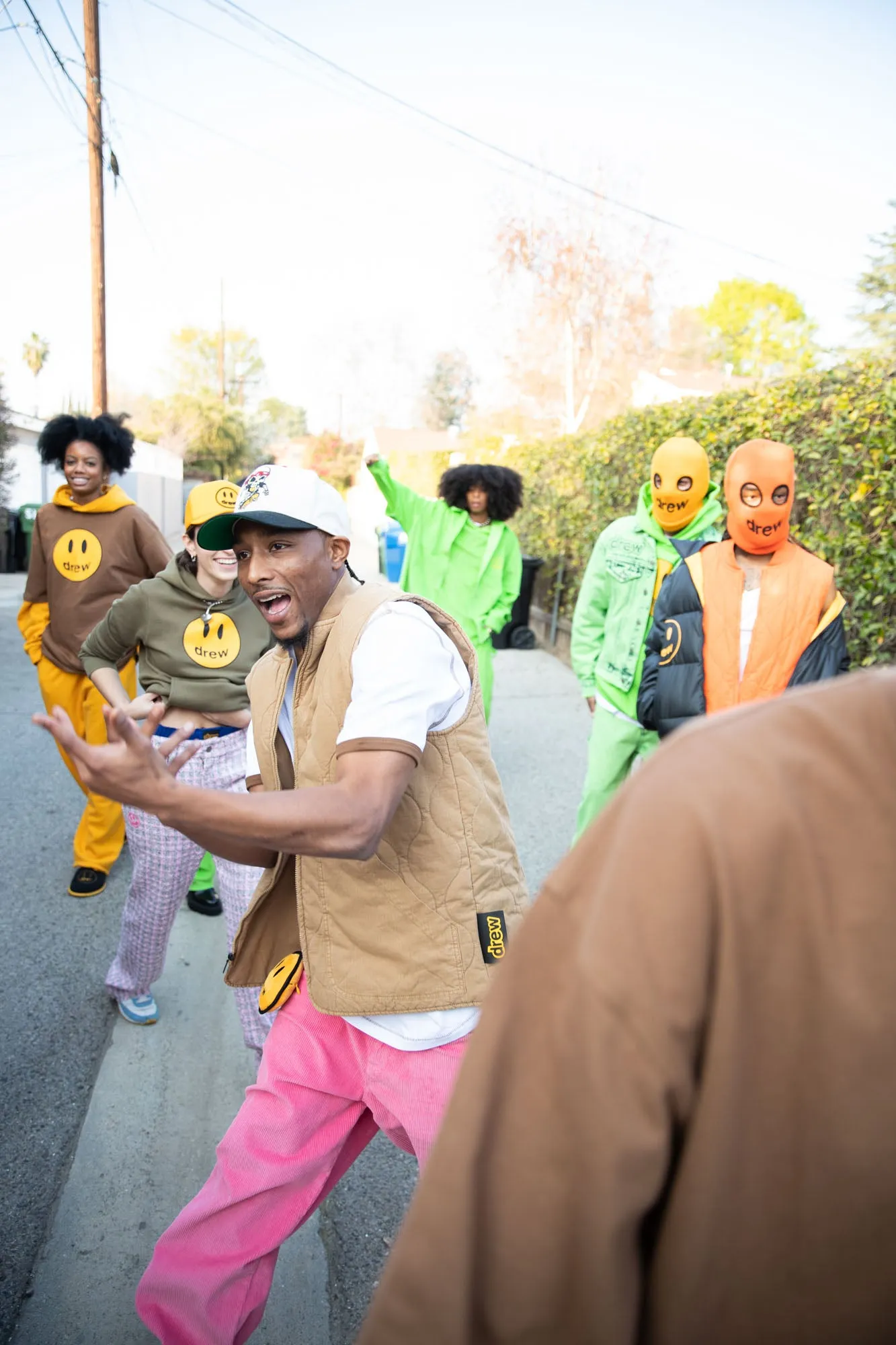 corduroy carpenter pant - hot pink sold by DREW product image thumbnail 5