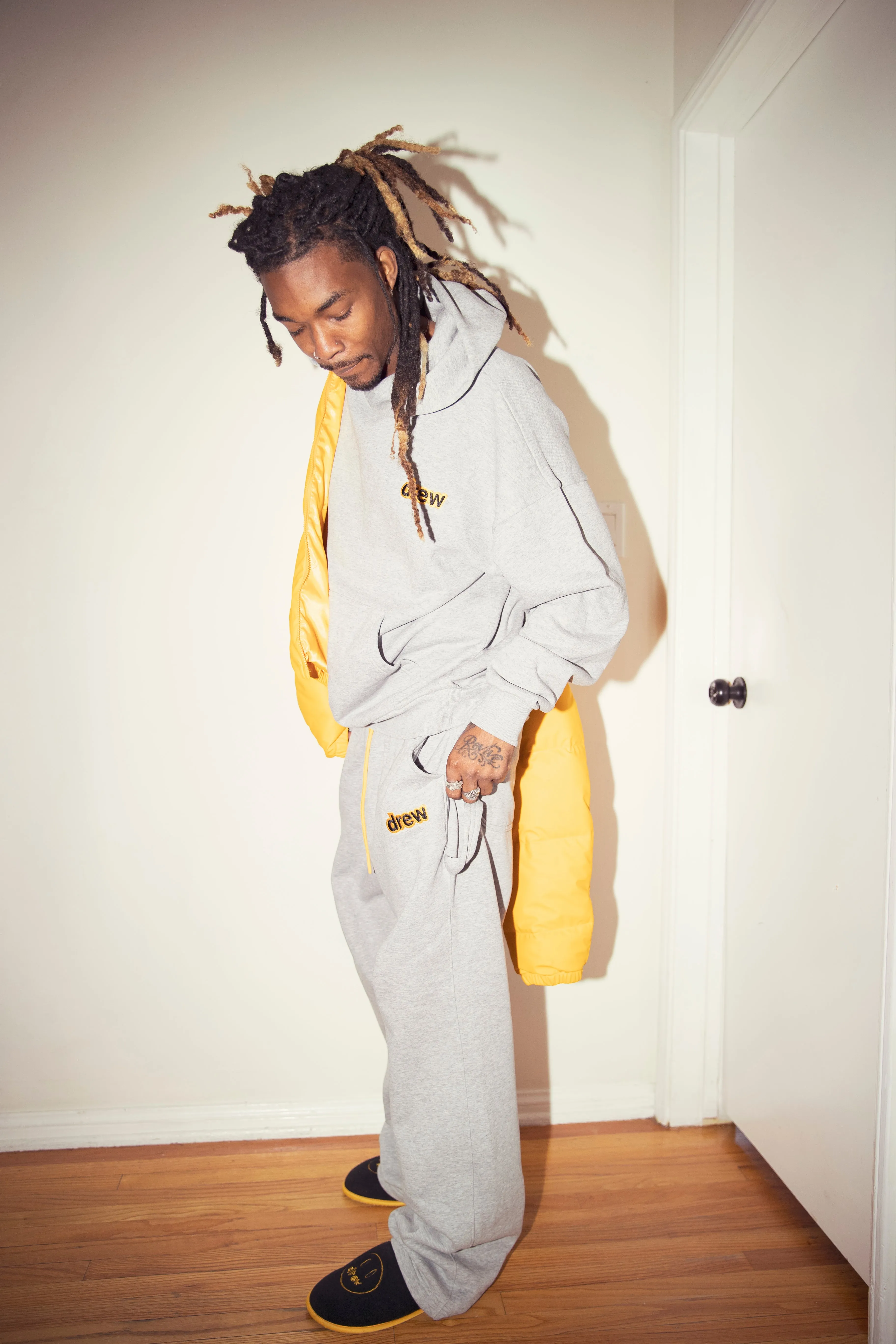 secret carpenter sweatpant - heather grey sold by DREW product image thumbnail 2