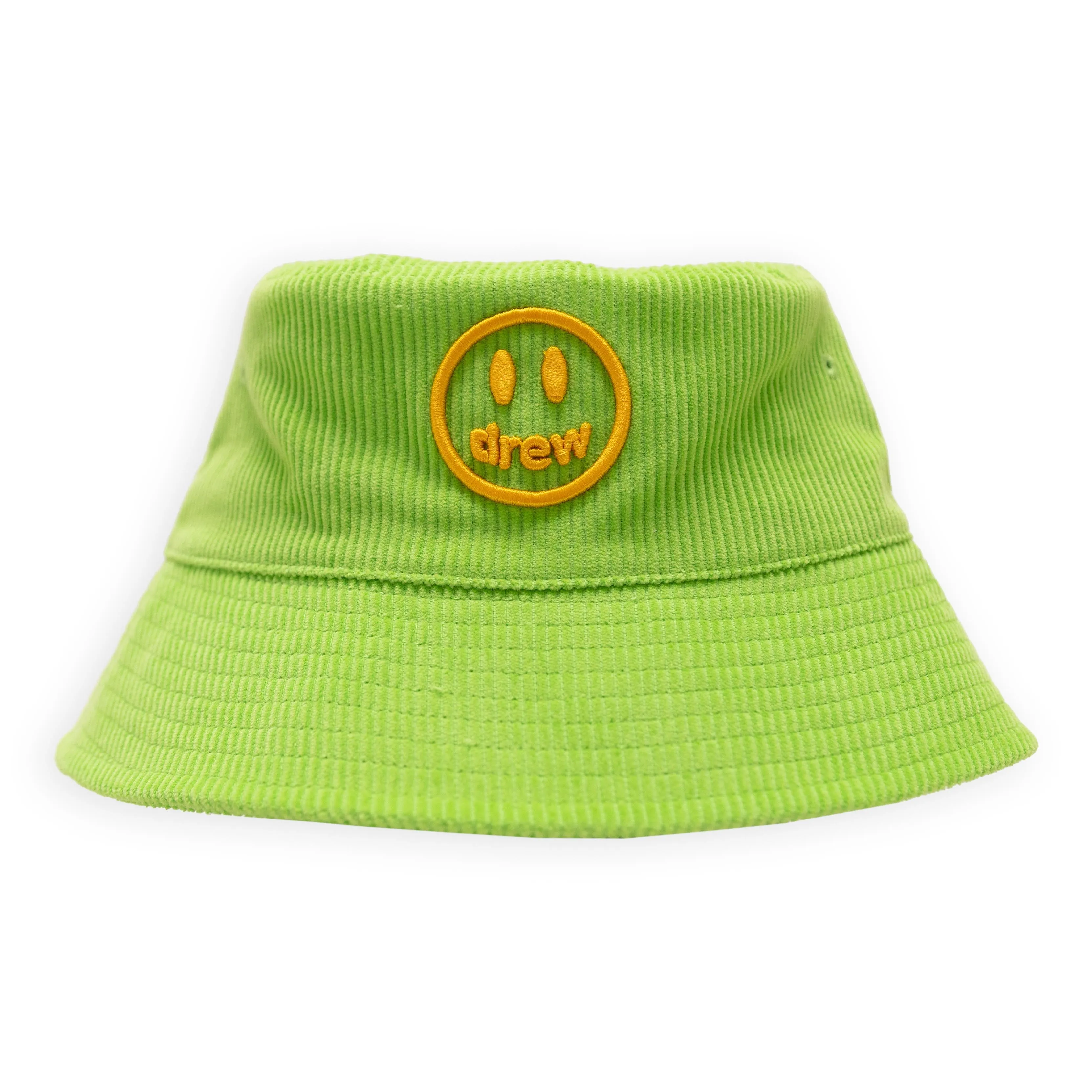 corduroy bucket hat - lime sold by DREW