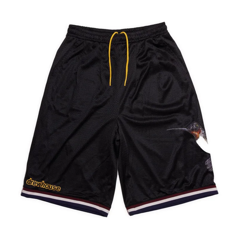 hummingbirds mesh street short - black sold by DREW