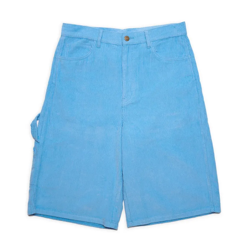 corduroy carpenter short - pacific blue made by DREW