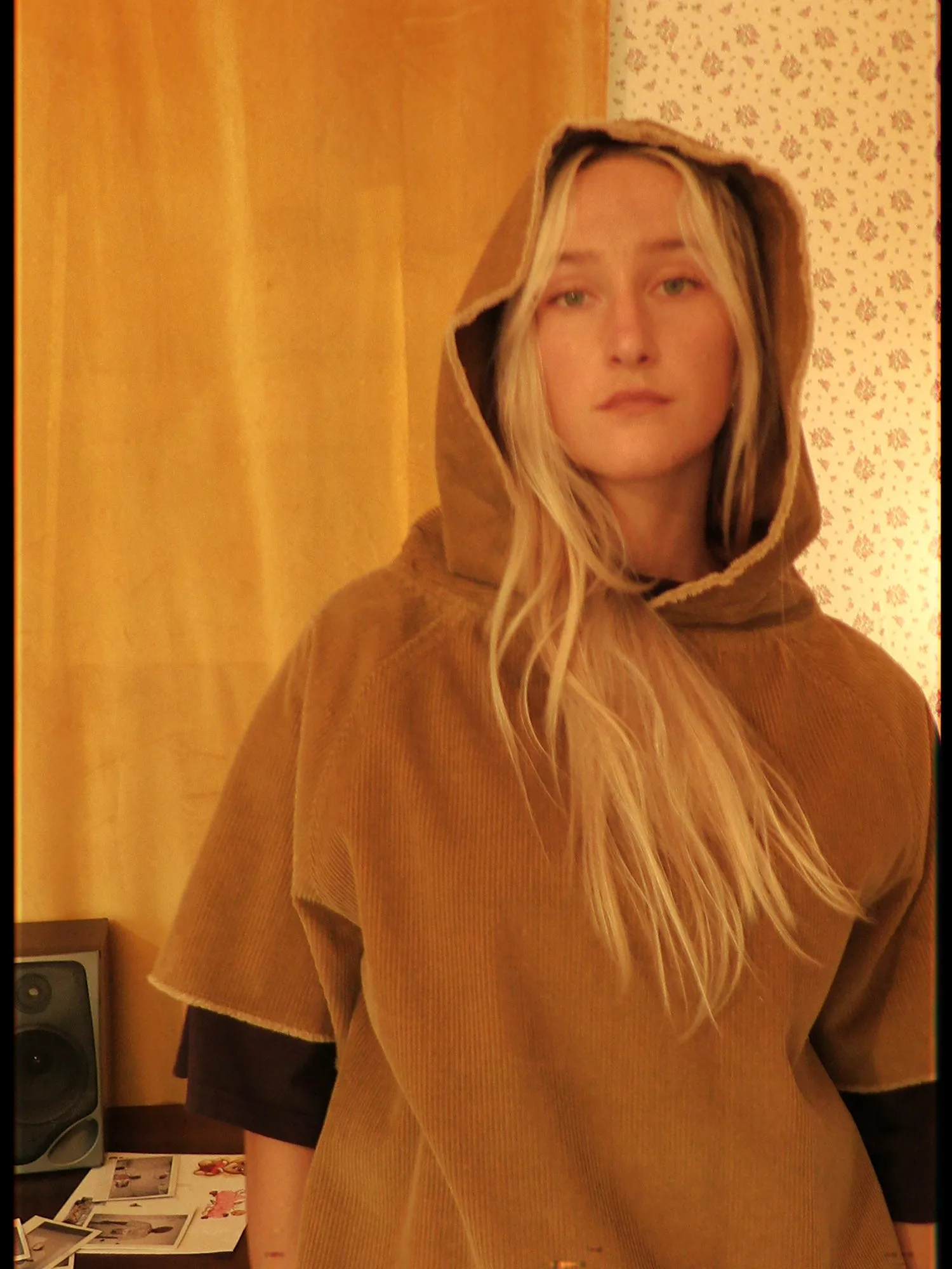 corduroy ss hoodie - red brown sold by DREW product image thumbnail 4