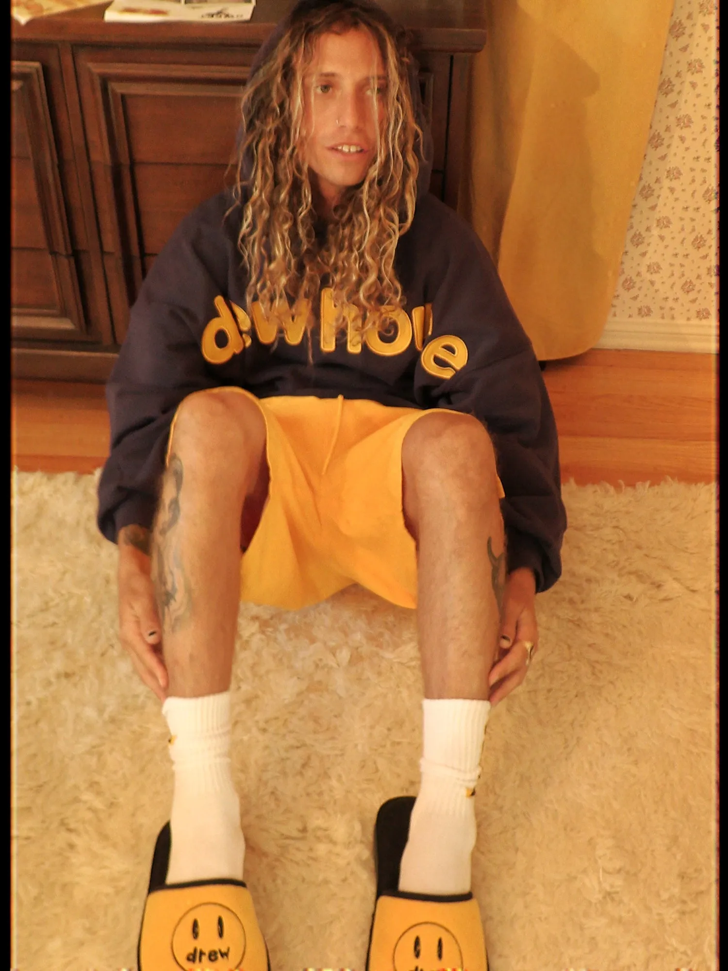 drew house box hoodie - navy sold by DREW product image thumbnail 3