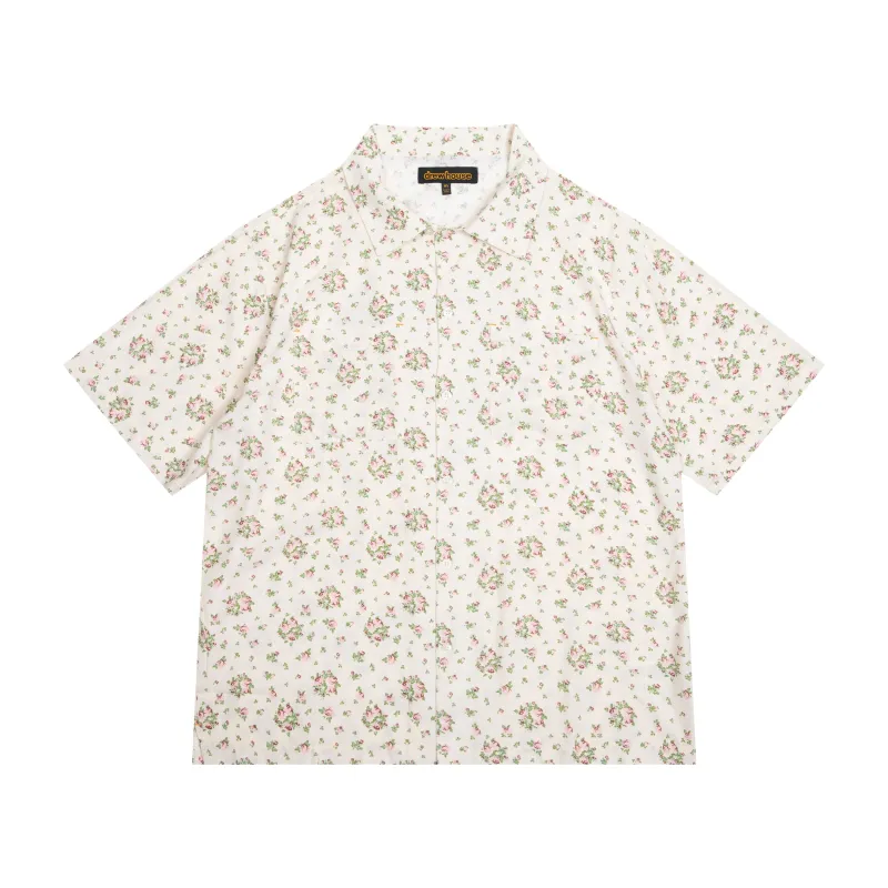 rayon camp shirt - ditsy floral sold by DREW