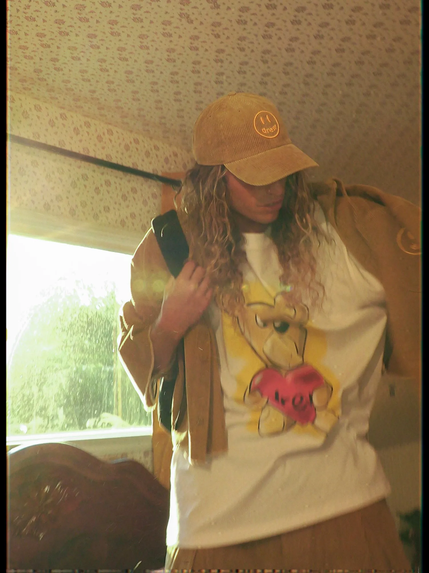 corduroy dad hat - red brown sold by DREW product image thumbnail 4