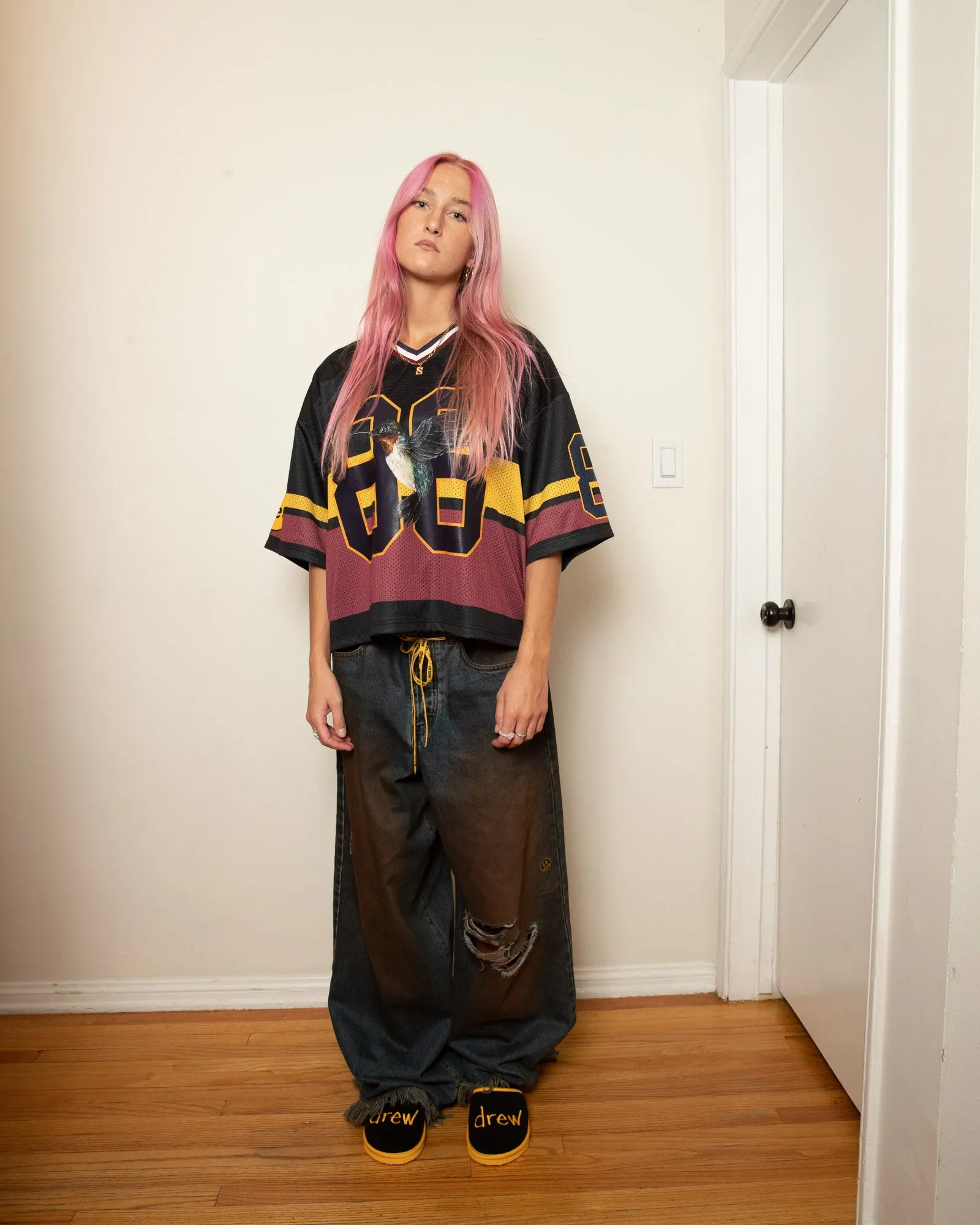 hummingbirds practice jersey - black sold by DREW