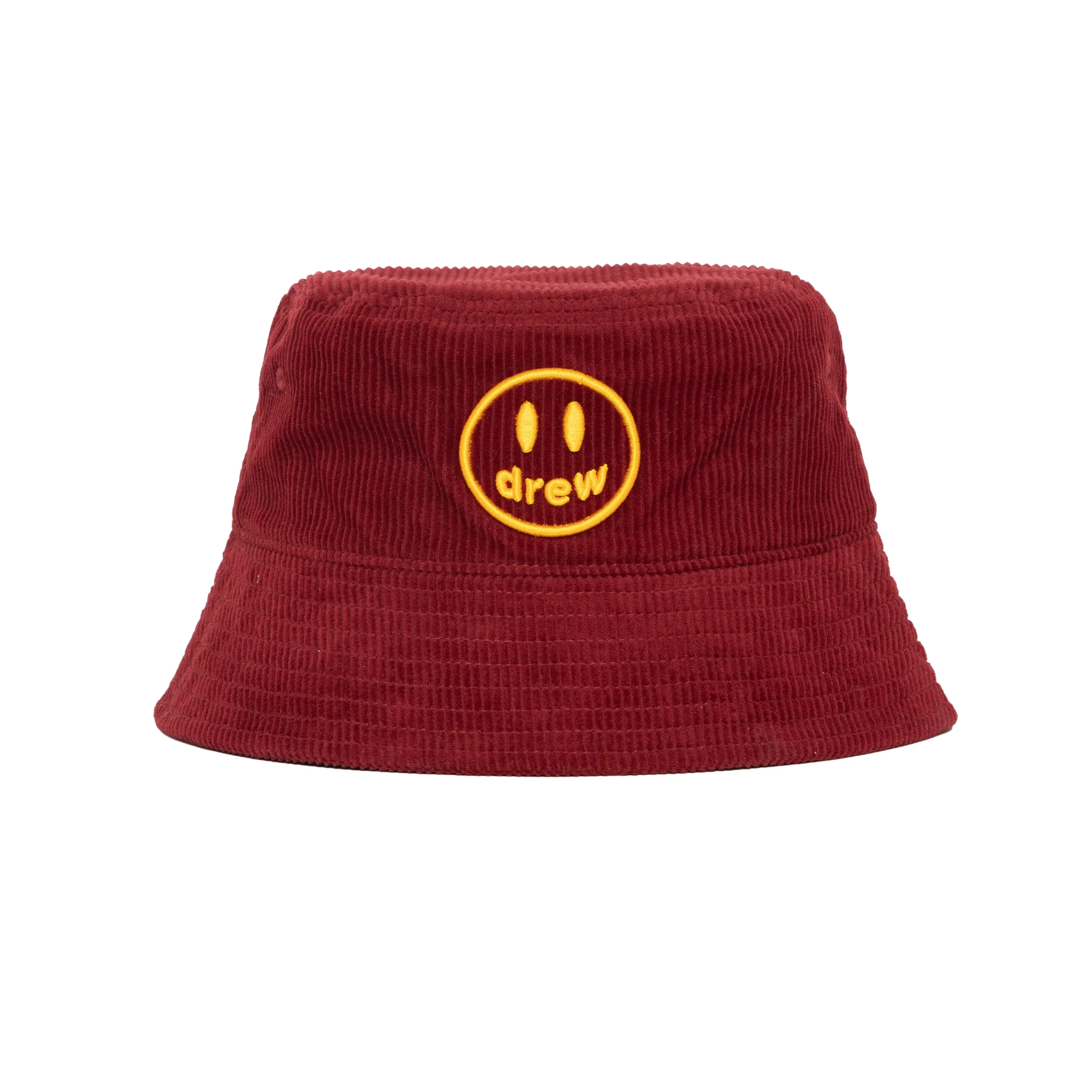 corduroy bucket hat - burgundy sold by DREW
