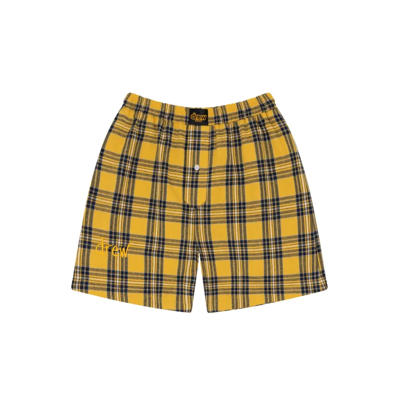 scribble long boxer short - core plaid sold by DREW