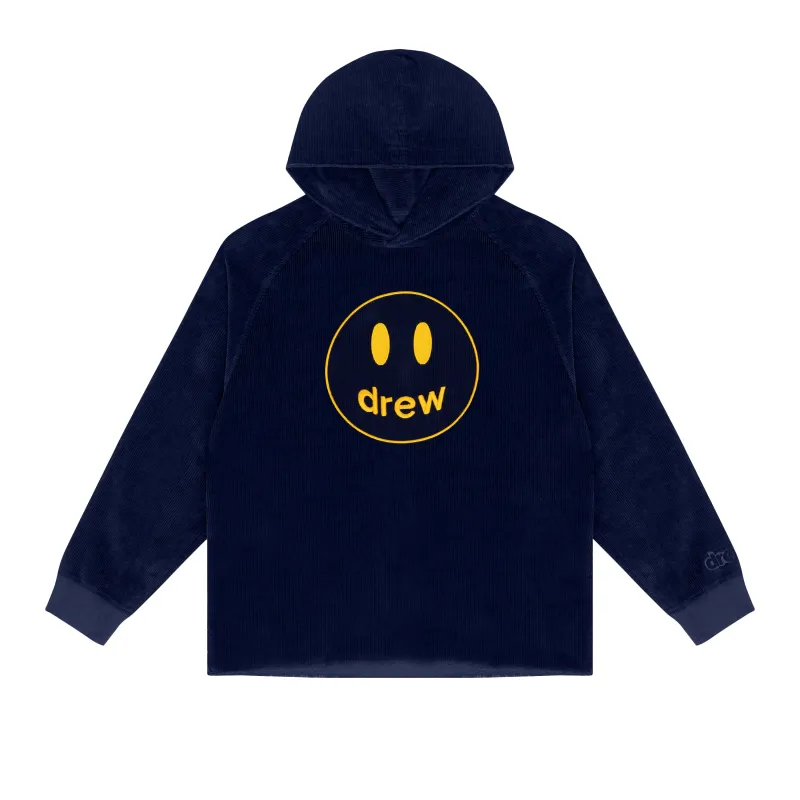 corduroy hoodie - dark navy sold by DREW