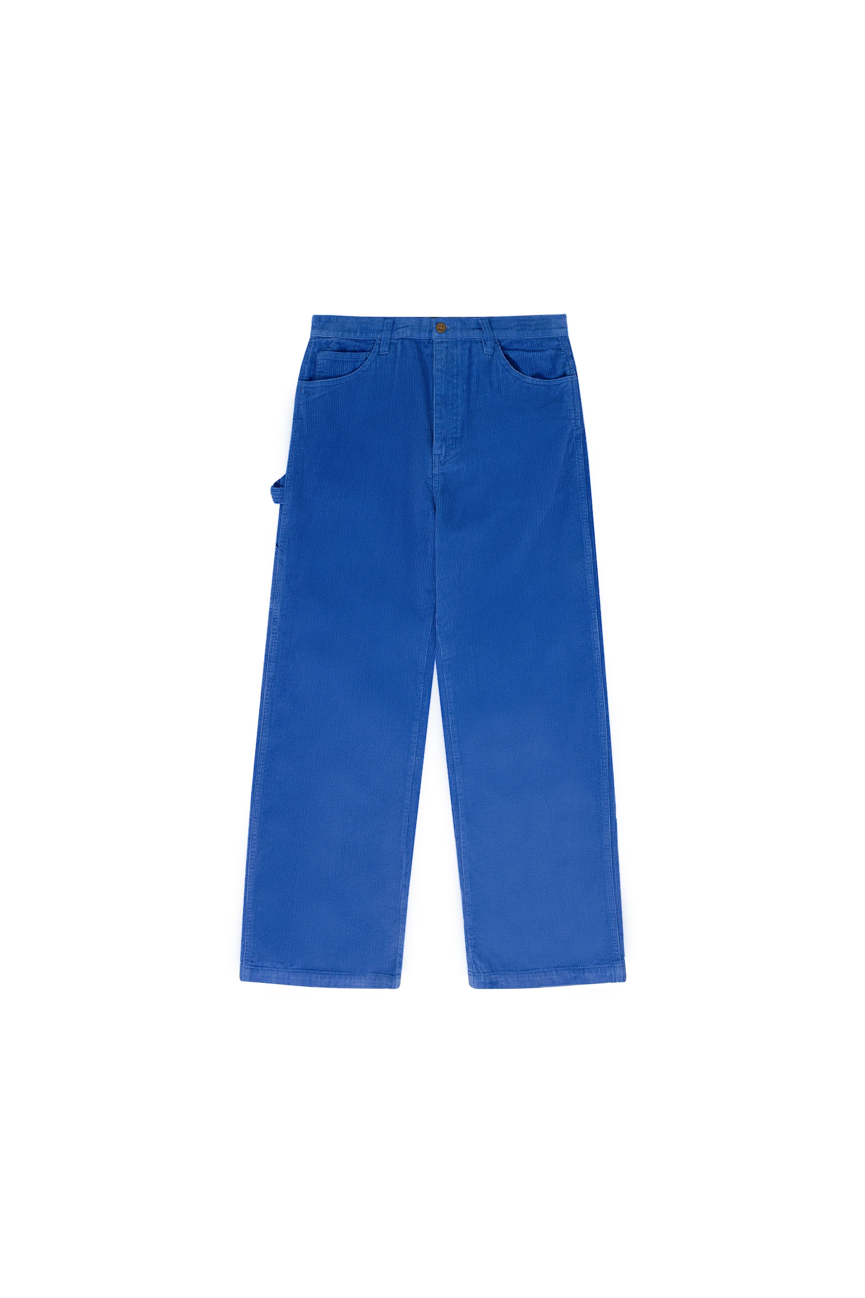 corduroy carpenter pant - royal blue sold by DREW