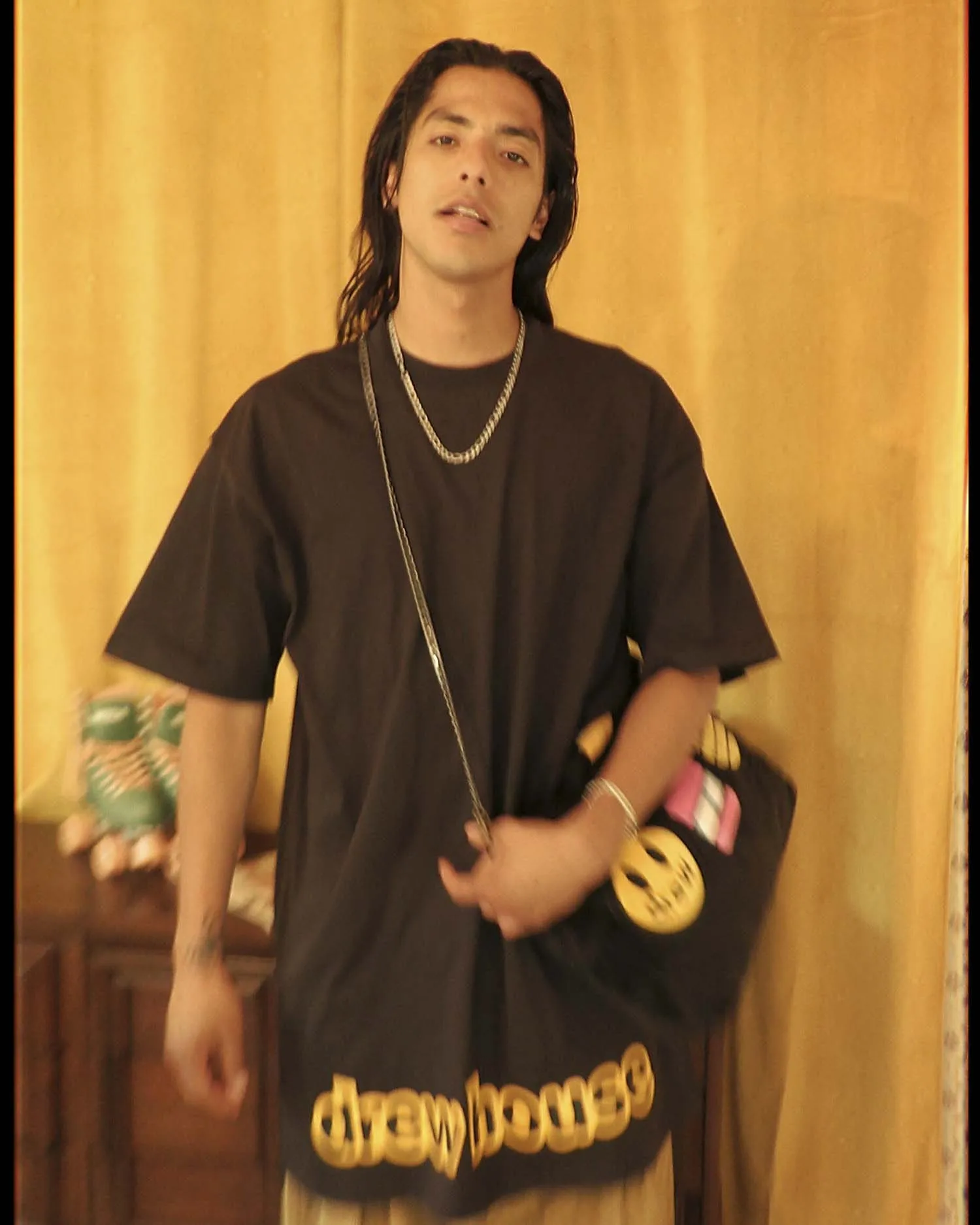 drew house tall ss tee - black sold by DREW product image thumbnail 5