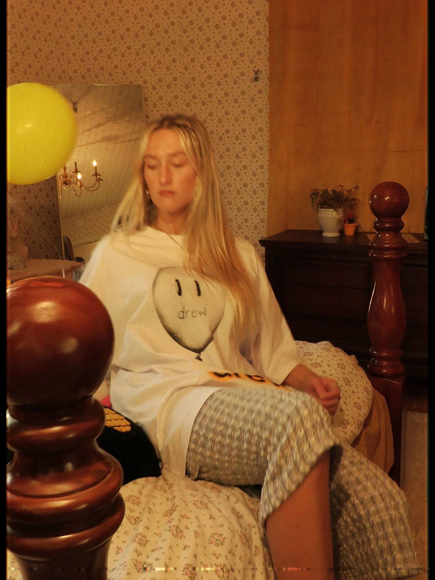 real joy ss tee - white sold by DREW product image thumbnail 5