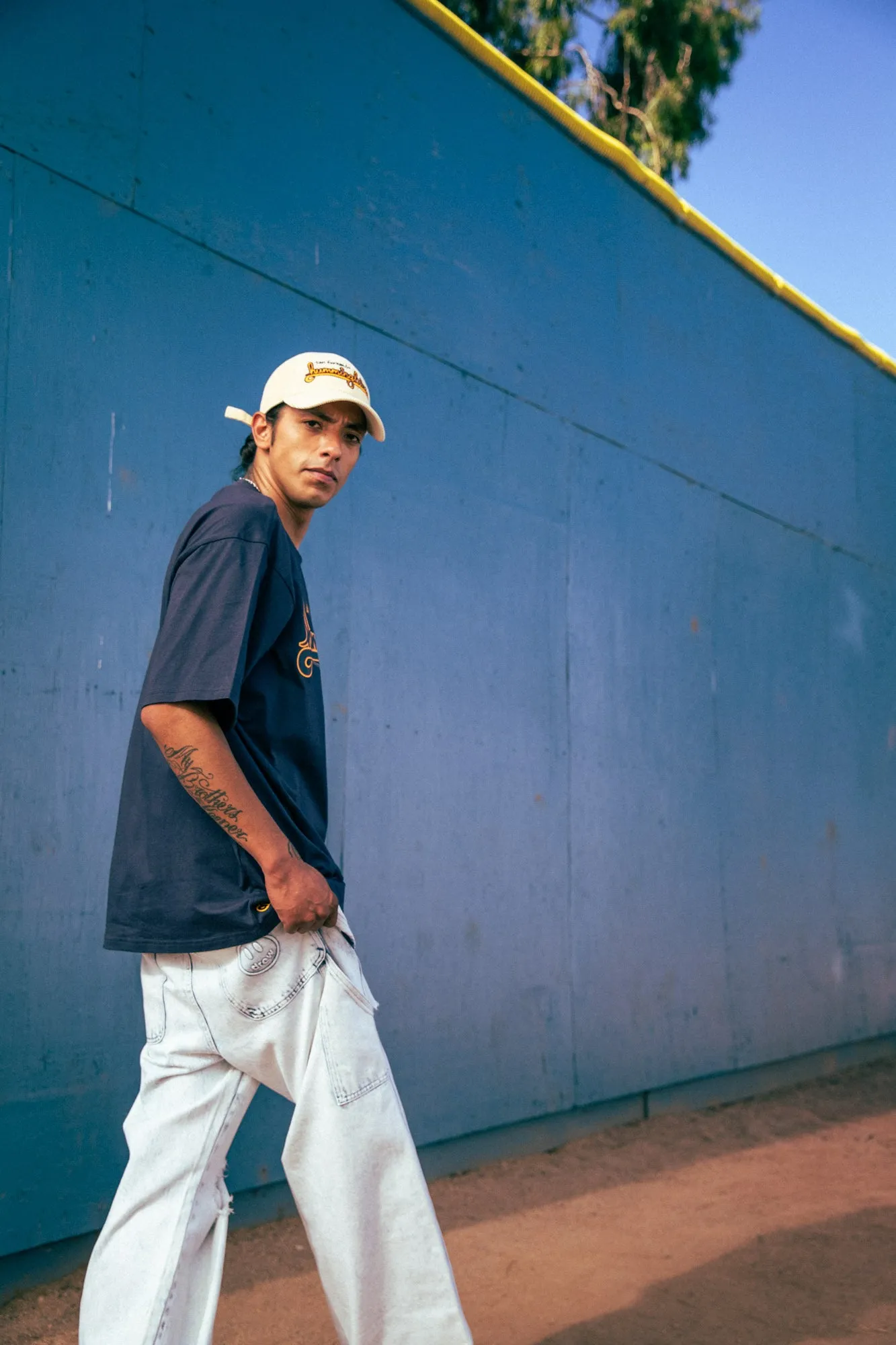 hummingbirds ss tee - navy sold by DREW product image thumbnail 5