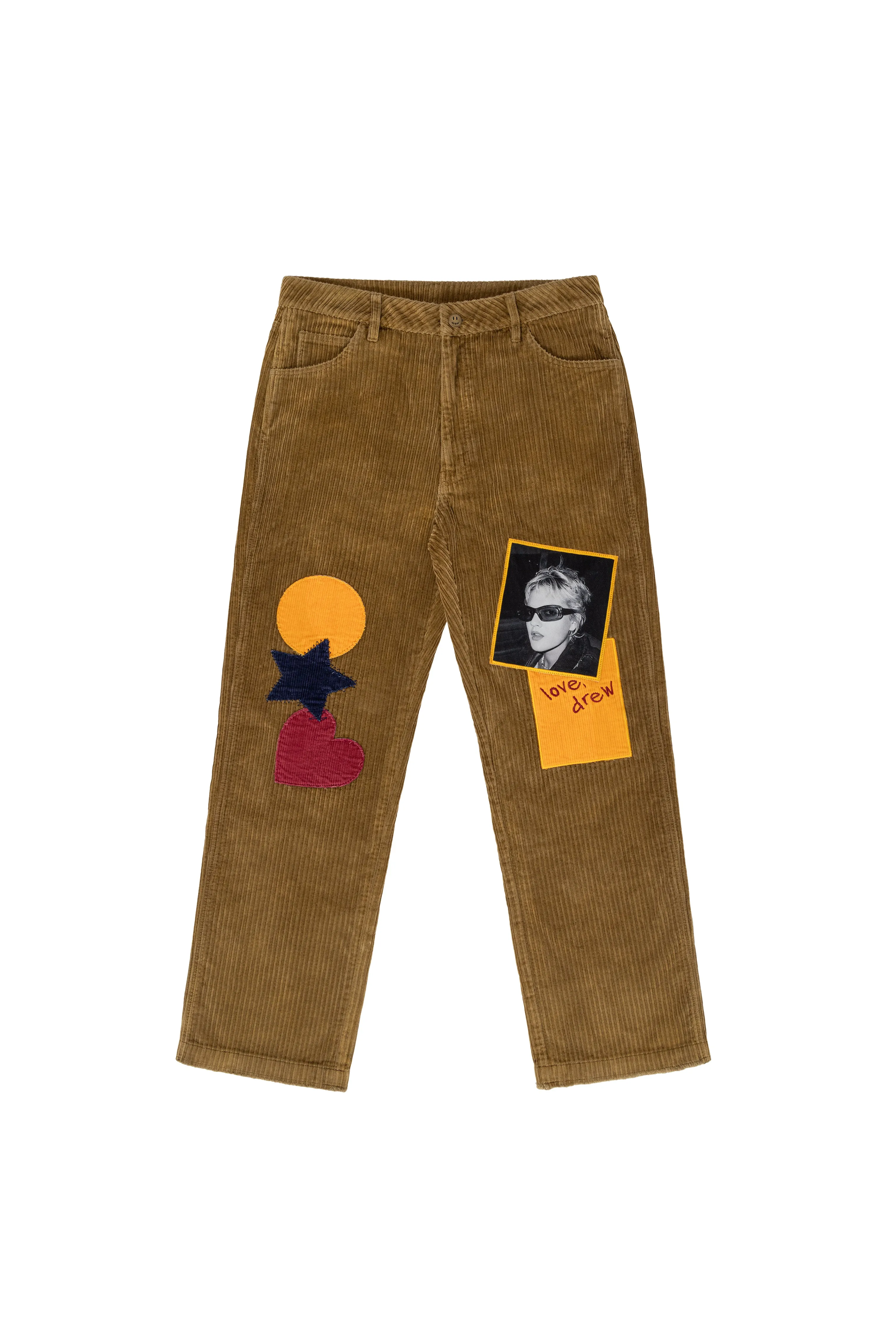 db distressed corduroy pant - washed red brown sold by DREW