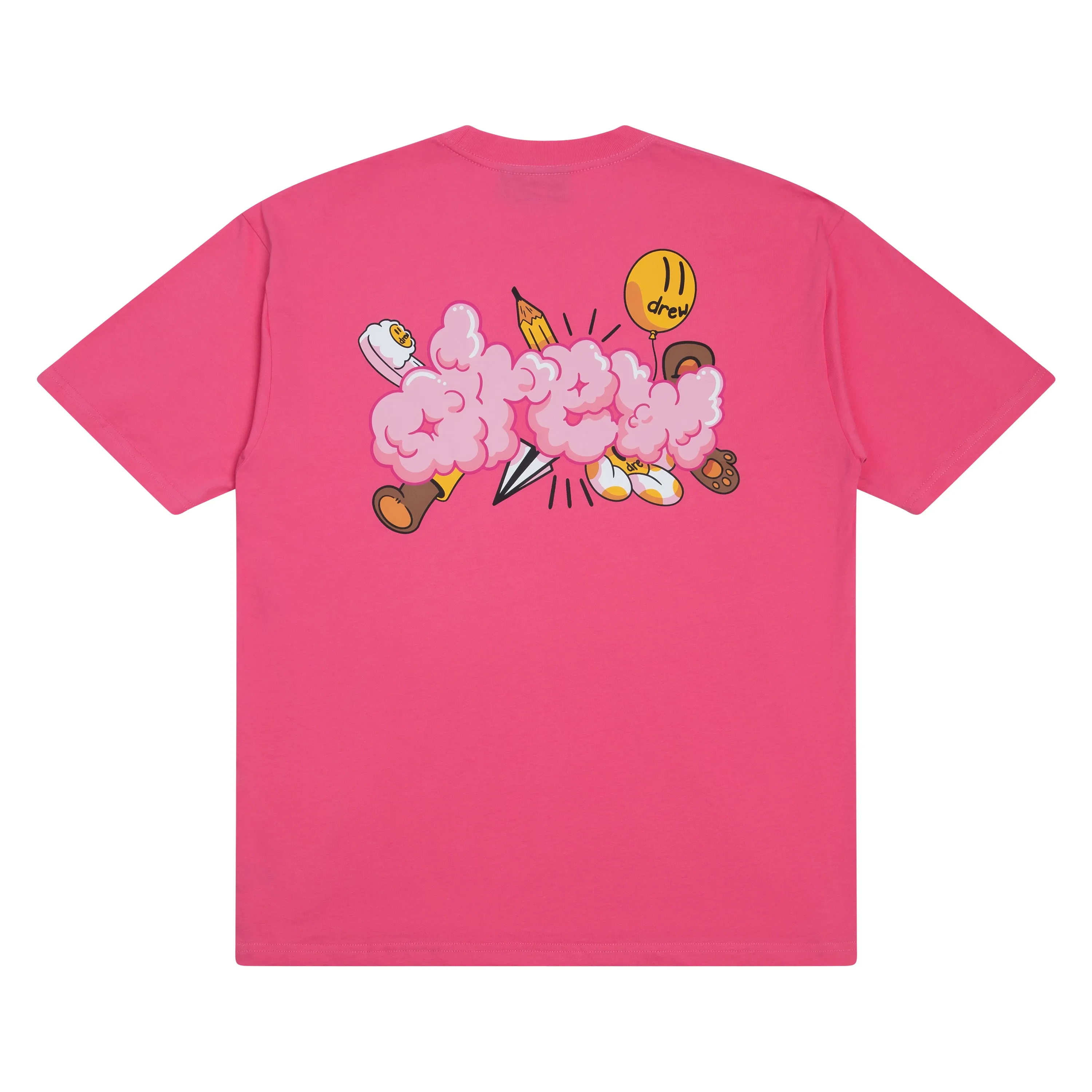 doodle joy ss tee - hot pink sold by DREW product image thumbnail 5
