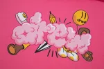 doodle joy ss tee - hot pink sold by DREW