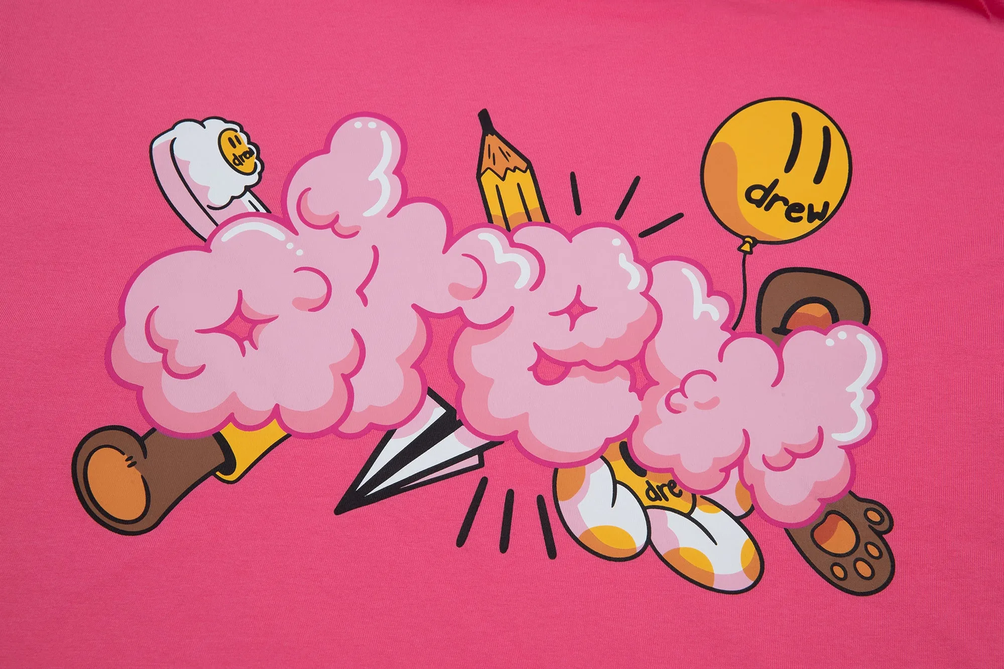 doodle joy ss tee - hot pink sold by DREW product image thumbnail 4