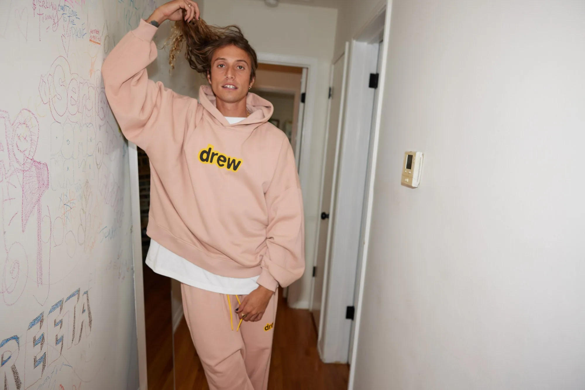 drew house box hoodie - dusty rose sold by DREW product image thumbnail 4