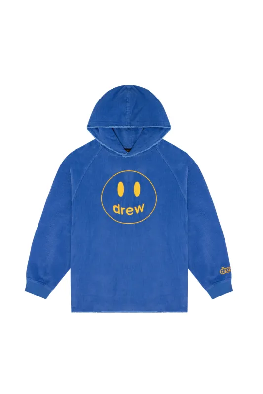 corduroy hoodie - royal blue sold by DREW