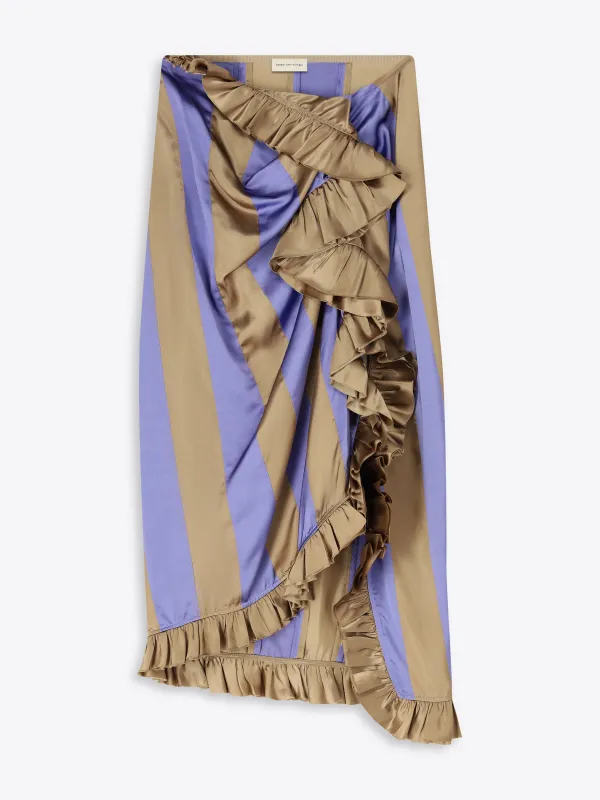 Satin midi skirt sold by Dries Van Noten