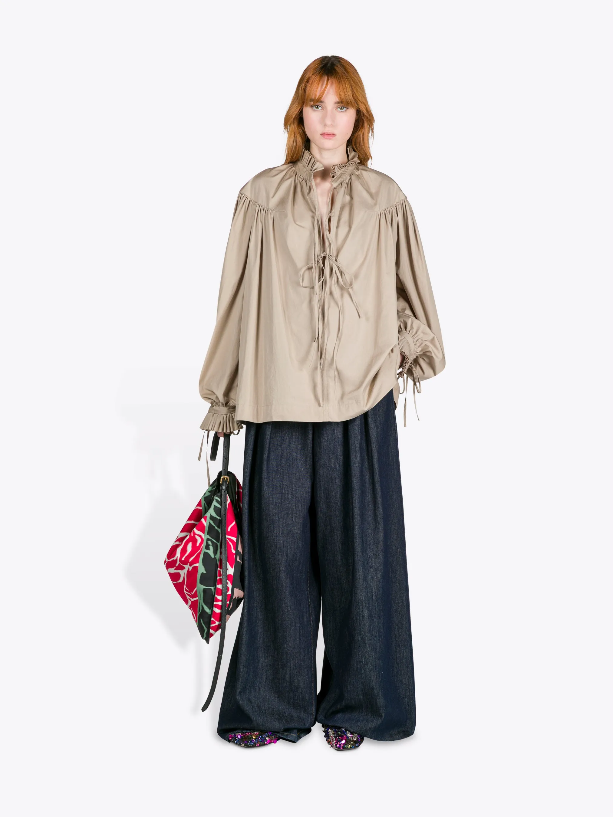 Ruffled cotton shirt sold by Dries Van Noten product image thumbnail 2