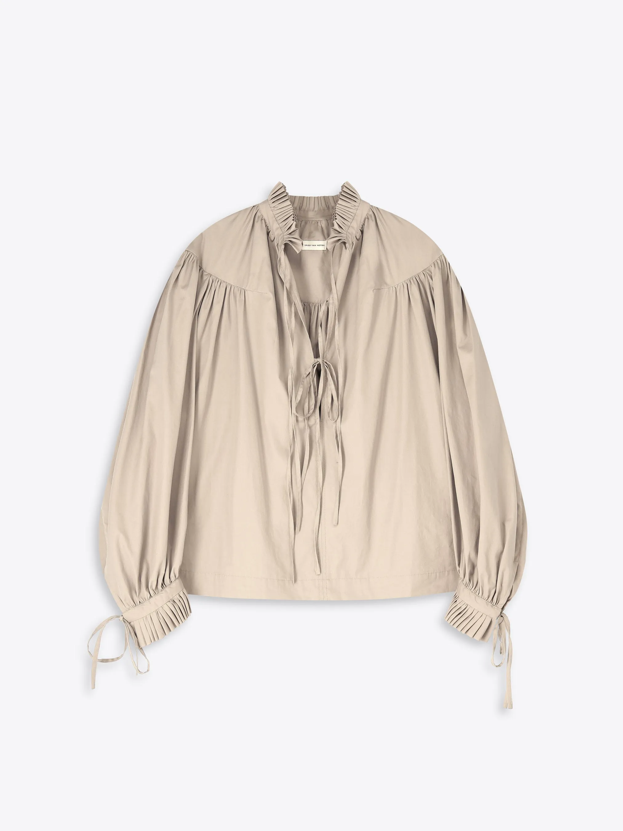 Ruffled cotton shirt sold by Dries Van Noten