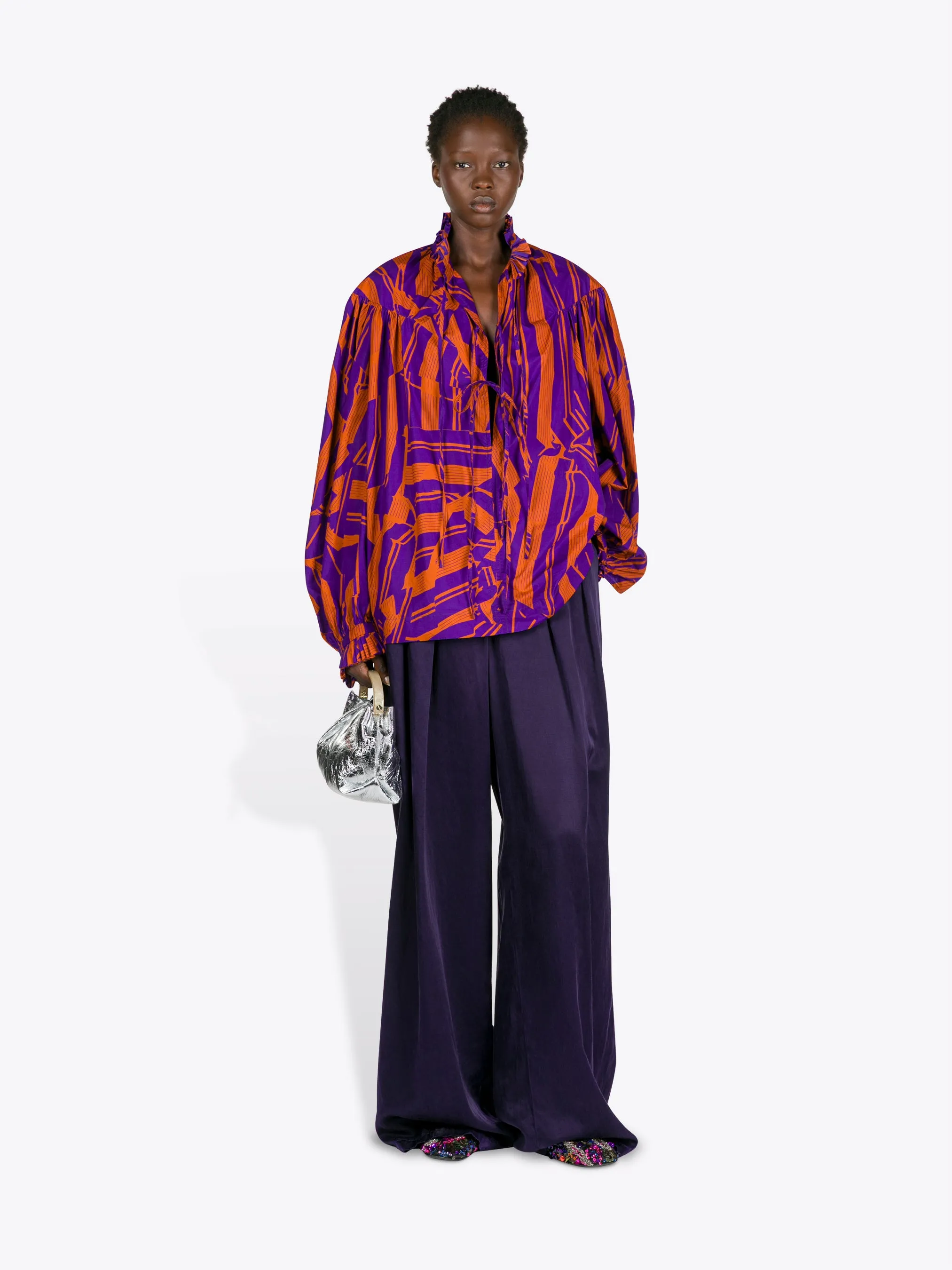 Ruffled cotton shirt sold by Dries Van Noten product image thumbnail 2