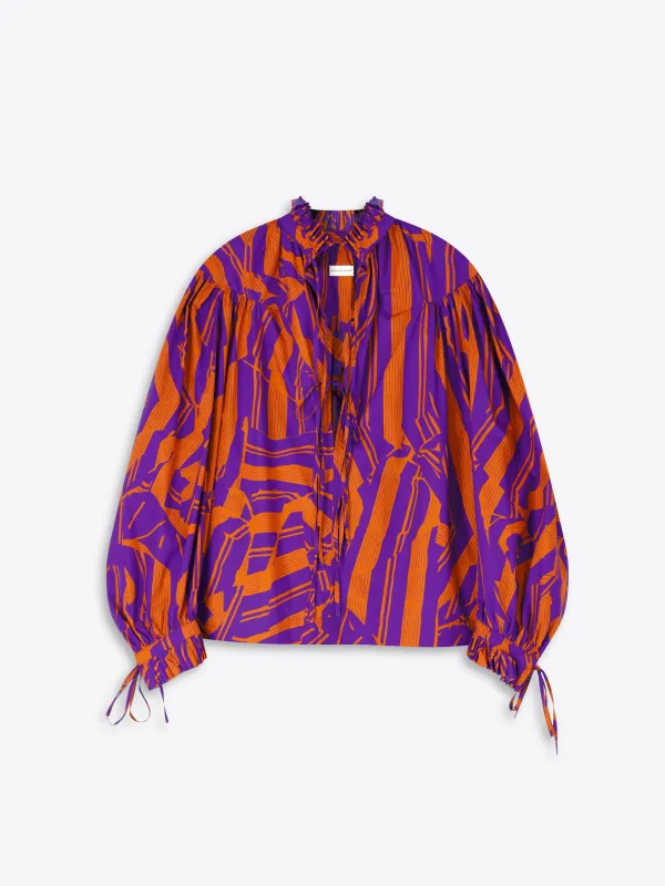 Ruffled cotton shirt sold by Dries Van Noten