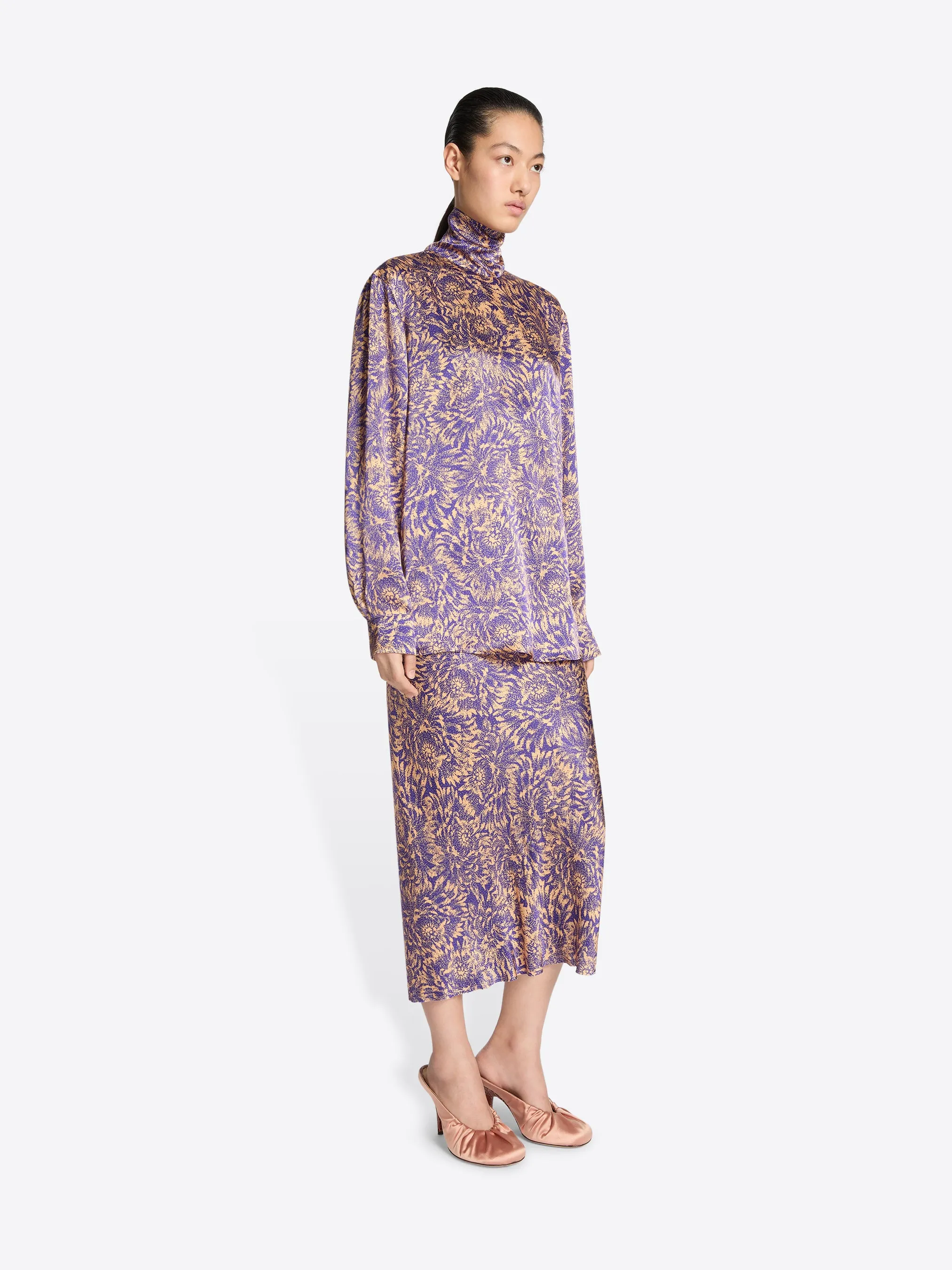 Printed silk shirt sold by Dries Van Noten product image thumbnail 3