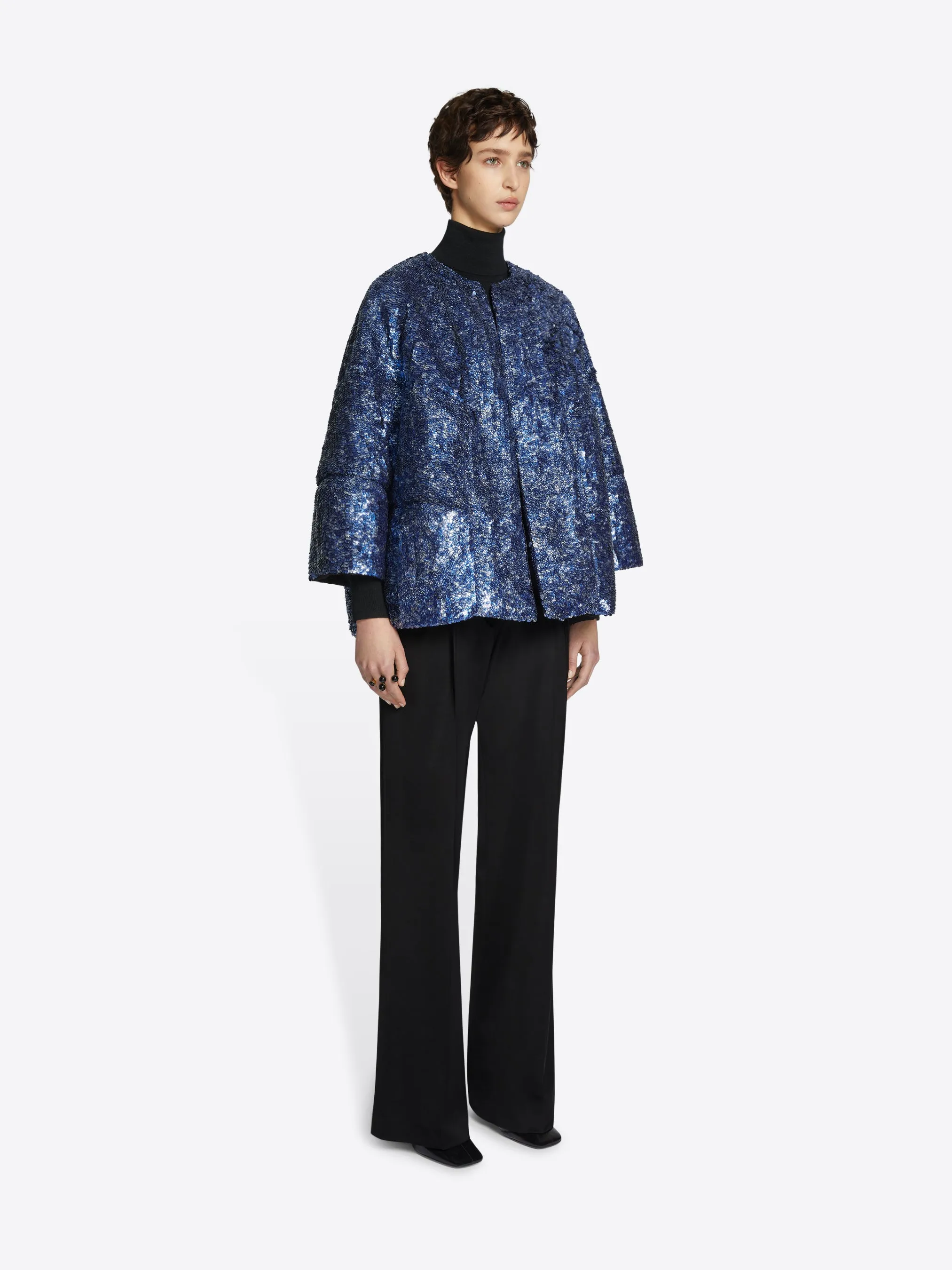 Embellished cocoon jacket sold by Dries Van Noten product image thumbnail 3